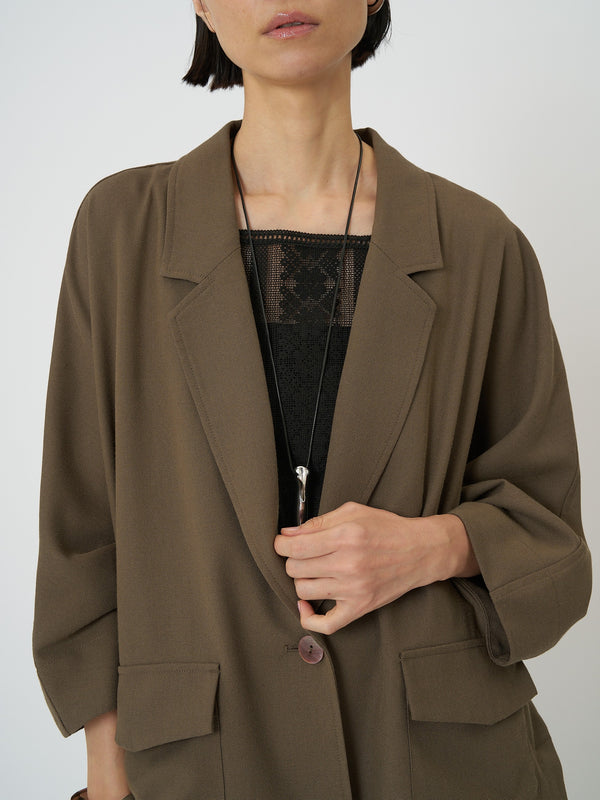 【CHIGNON】サマーメッシュ麻混ドルマンジャケット/4561-027BZ