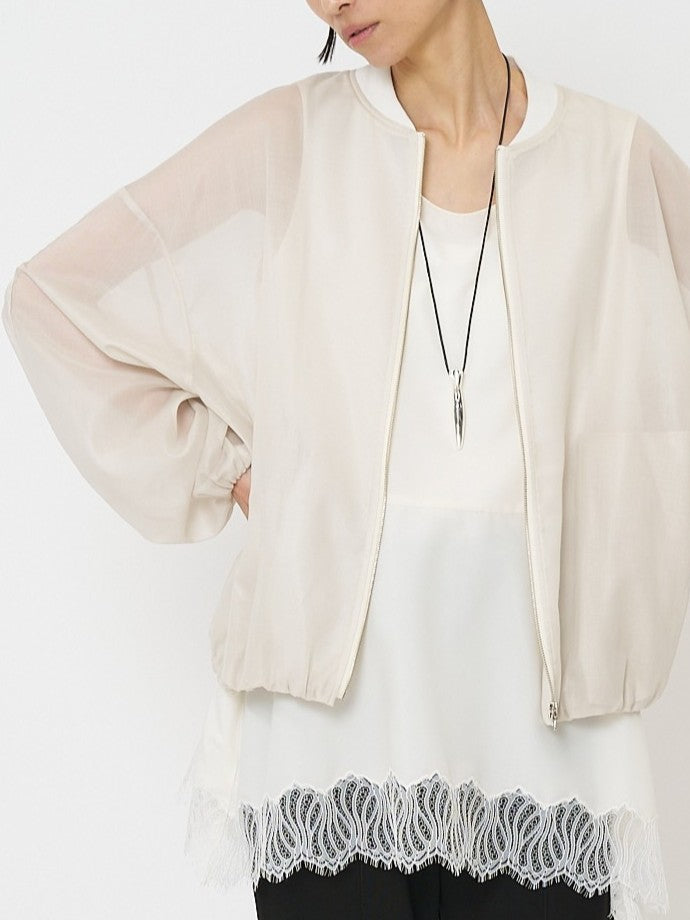 【CHIGNON】シアーチンツブルゾン/4861-003KK