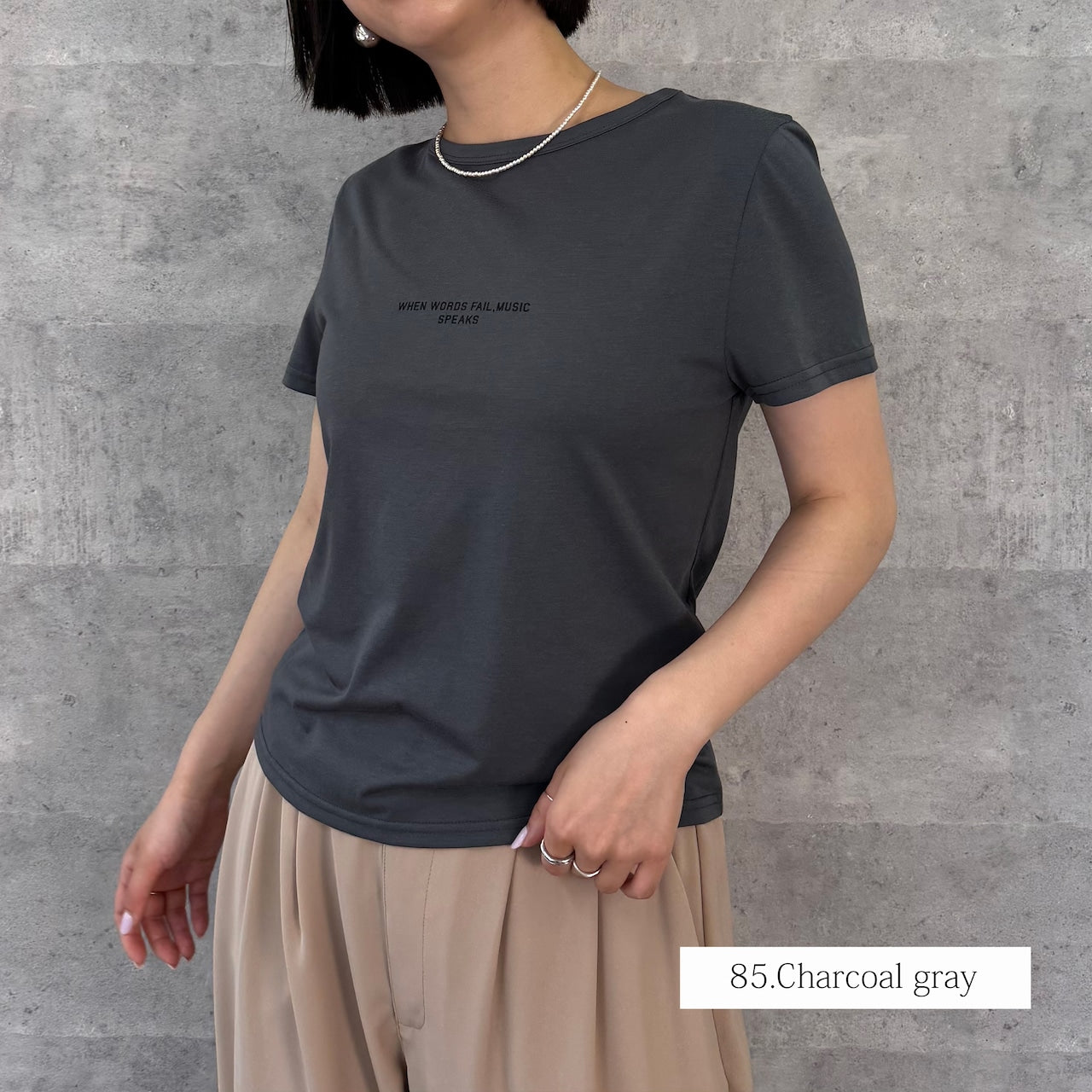 【Anna Kerry】ミニロゴコンパクトTシャツ/85262916