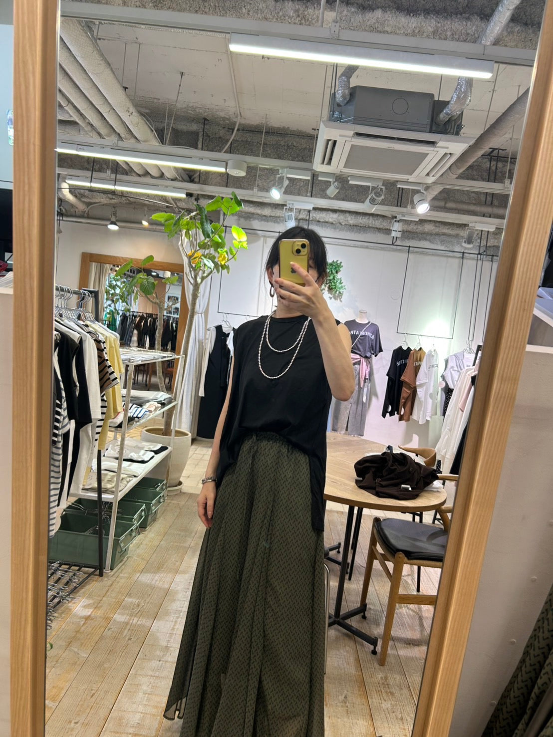【再入荷】【anana】ロングボールチェーンマグネットネックレス/a09-010