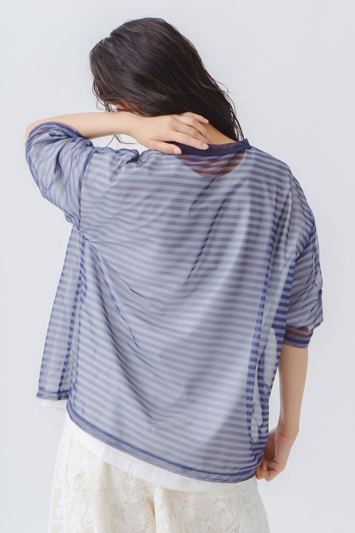 【WHYTO.】シアーボーダーT/WHT27HCS4034