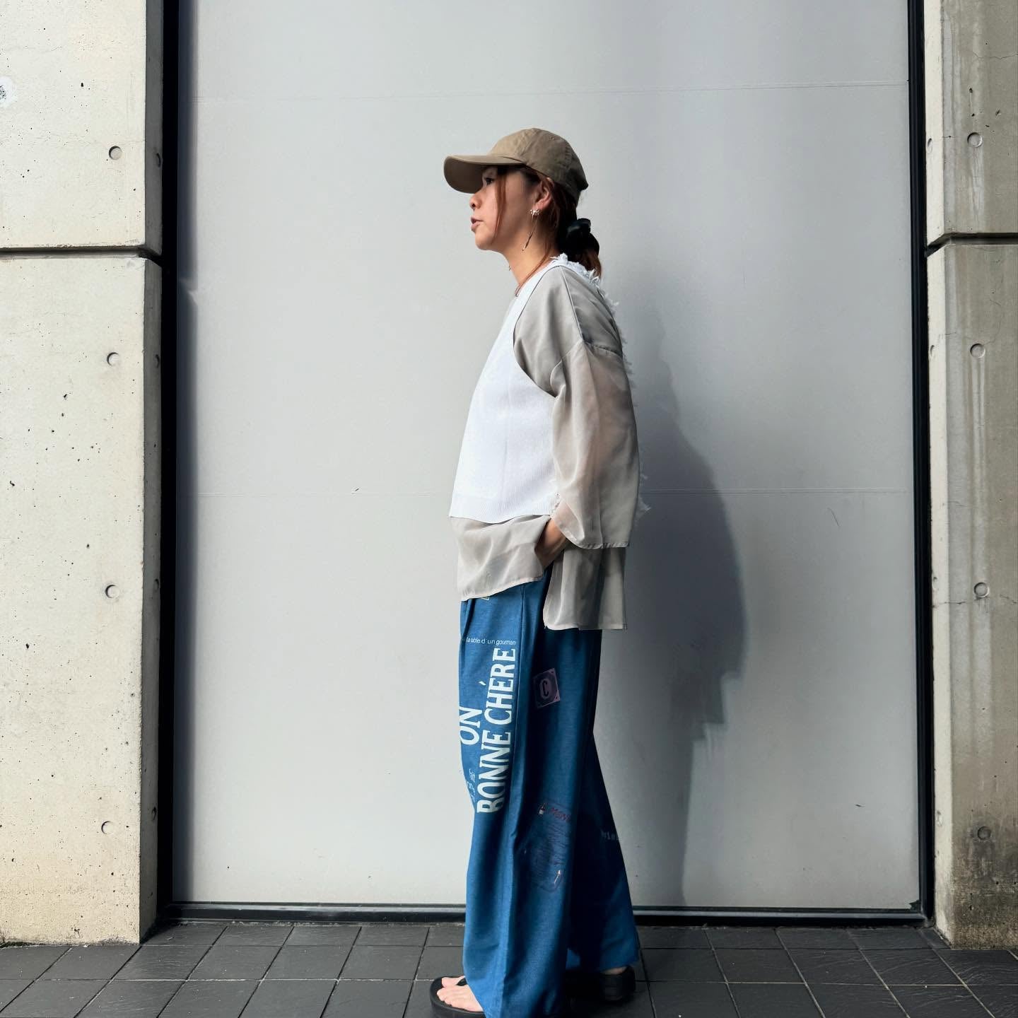 【QTUME】チュチュフリンジ2wayニットコンビベスト/612-25704