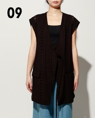 【ANGELINA】レース切替ロングジレ/26163-5064P