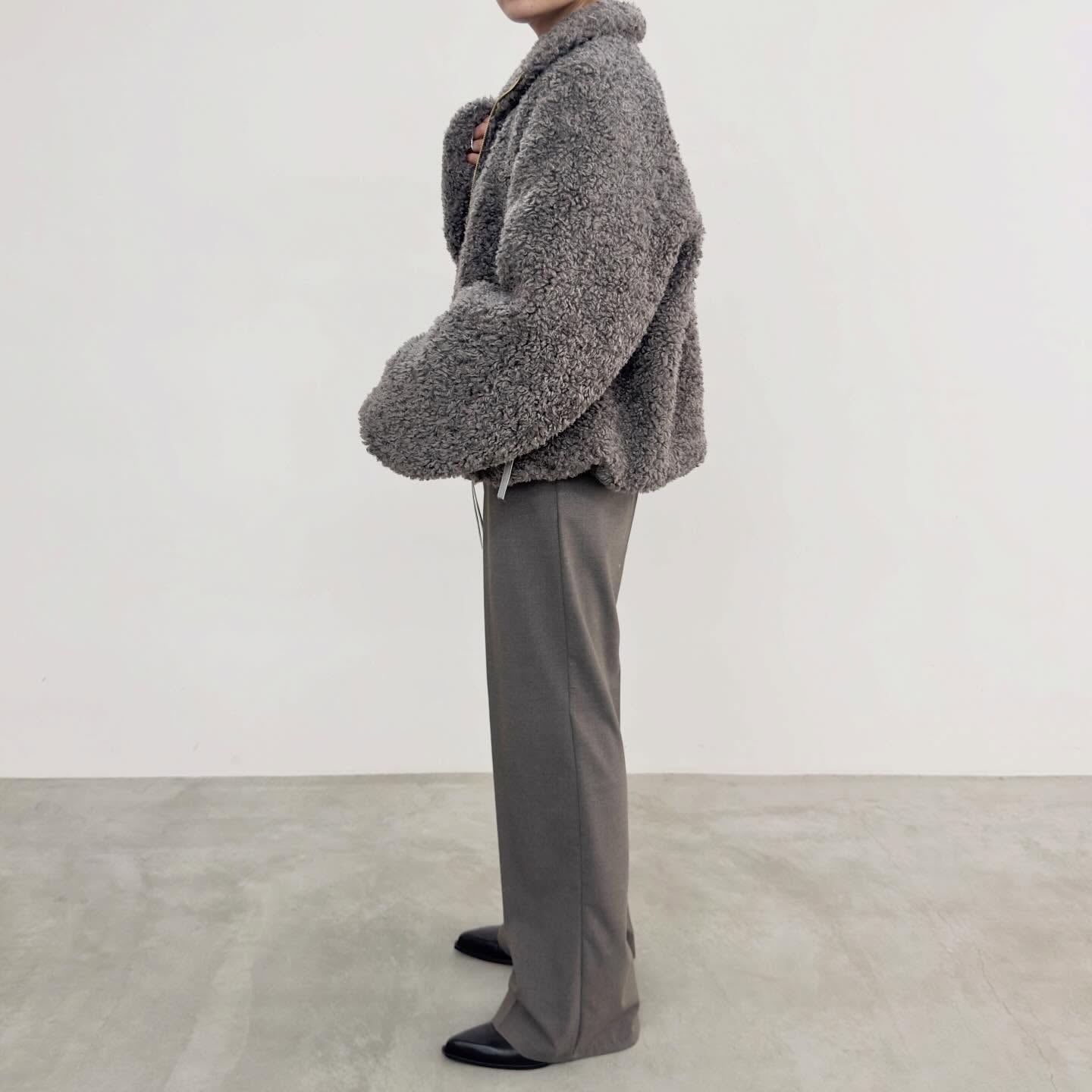 【NUS】ファインカールボアスタンドカラーブルゾン/662-34506