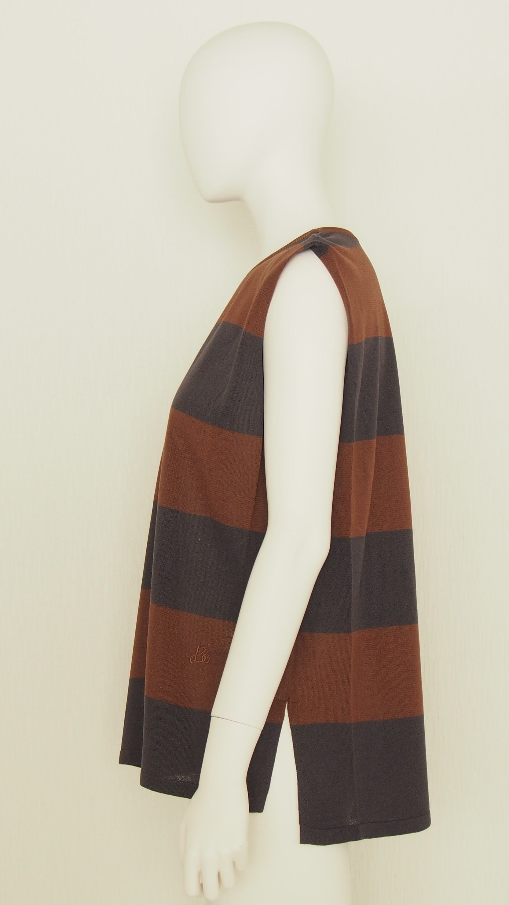 【Ordinary】ワイドパネルストライプスリーブレストップ/BO26-506N