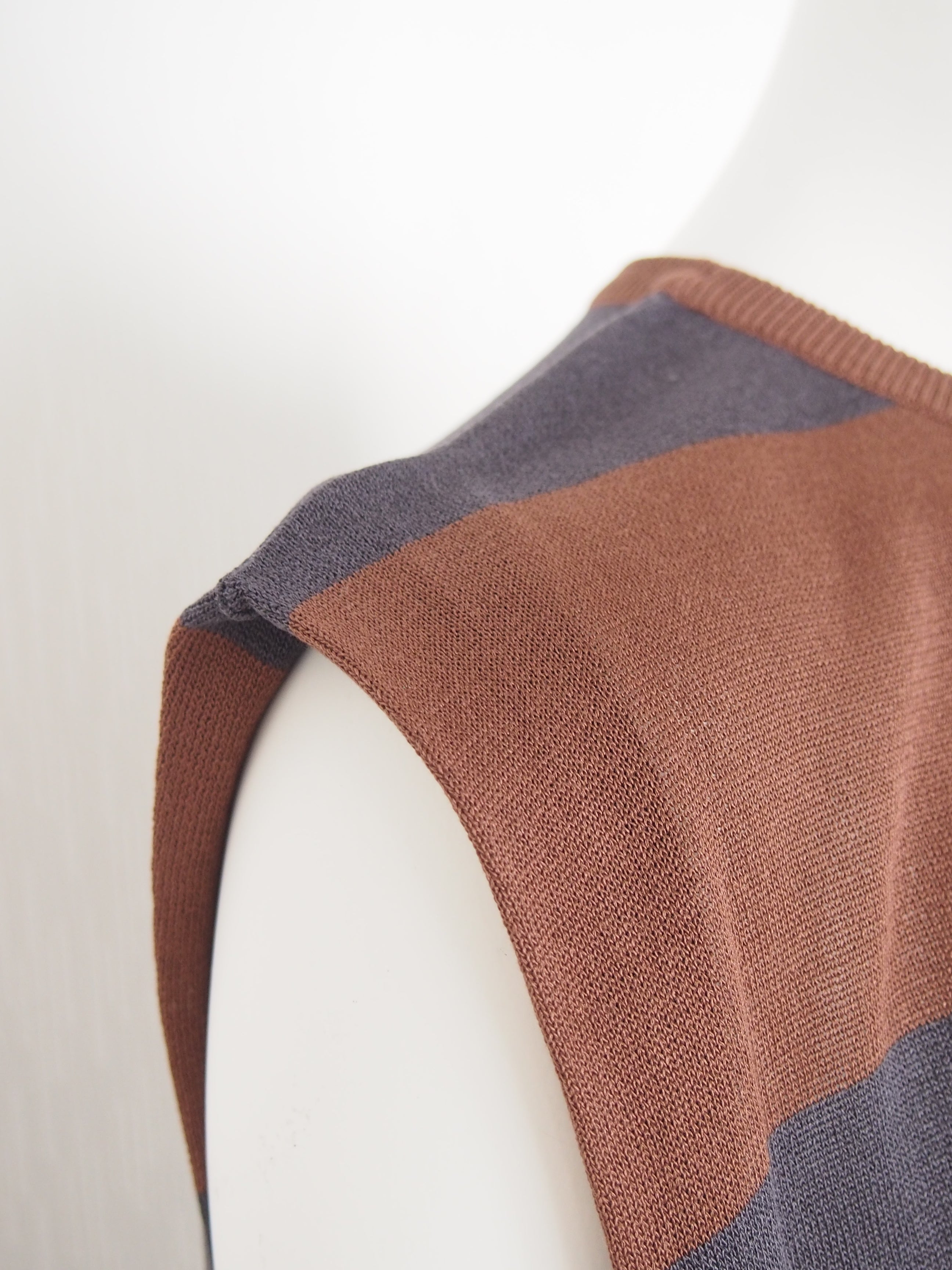 【Ordinary】ワイドパネルストライプスリーブレストップ/BO26-506N