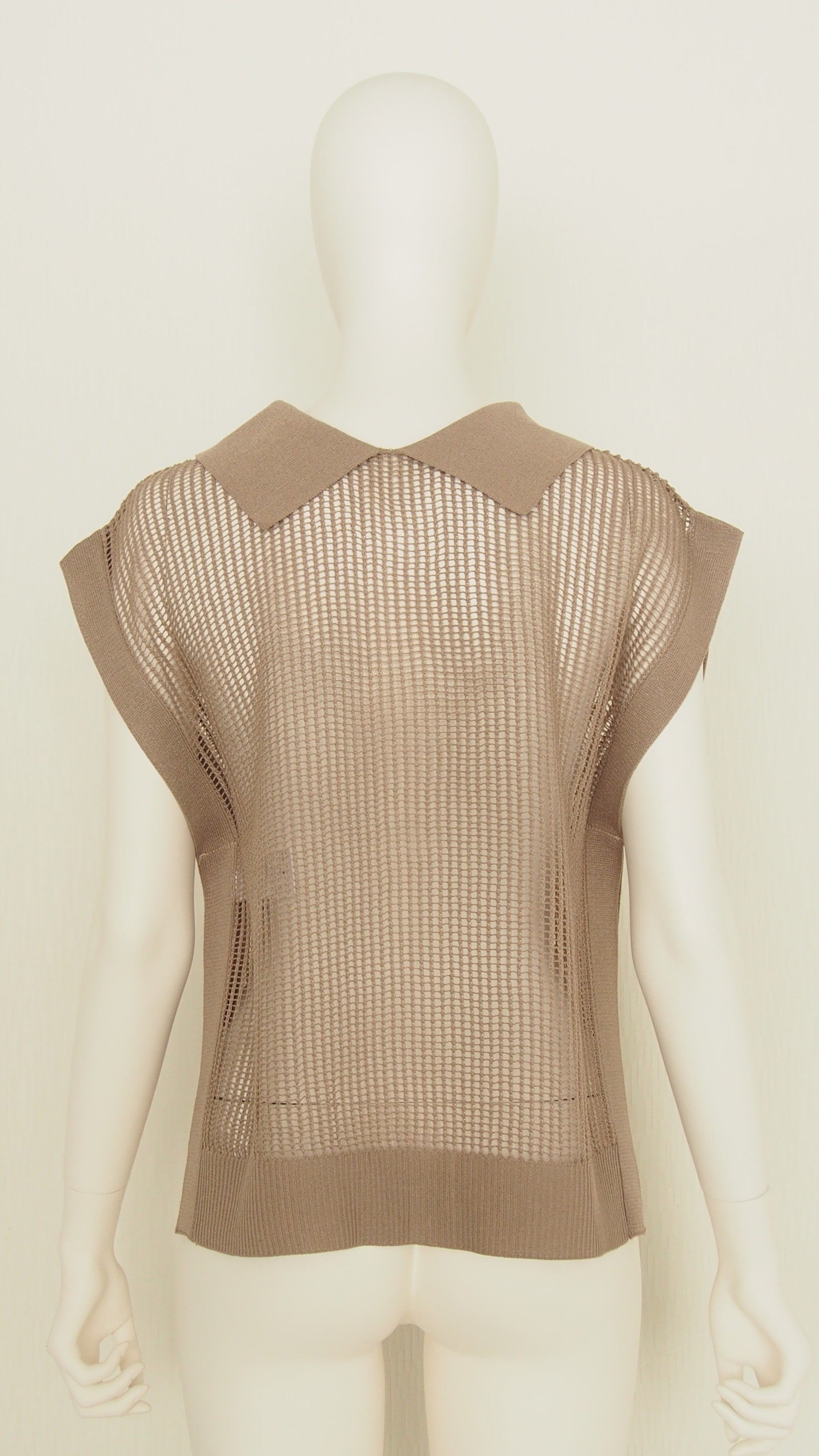 【Ordinary】カラーメッシュニットスリーブレストップ/BO26-518N