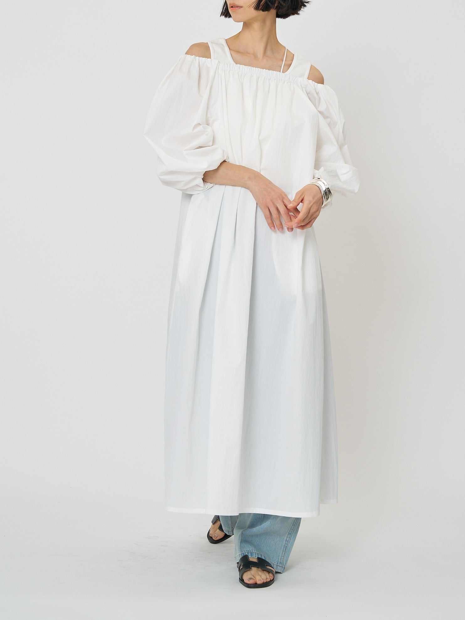 【CHIGNON】 ボリュームスリーブワンピース/5261-034MK