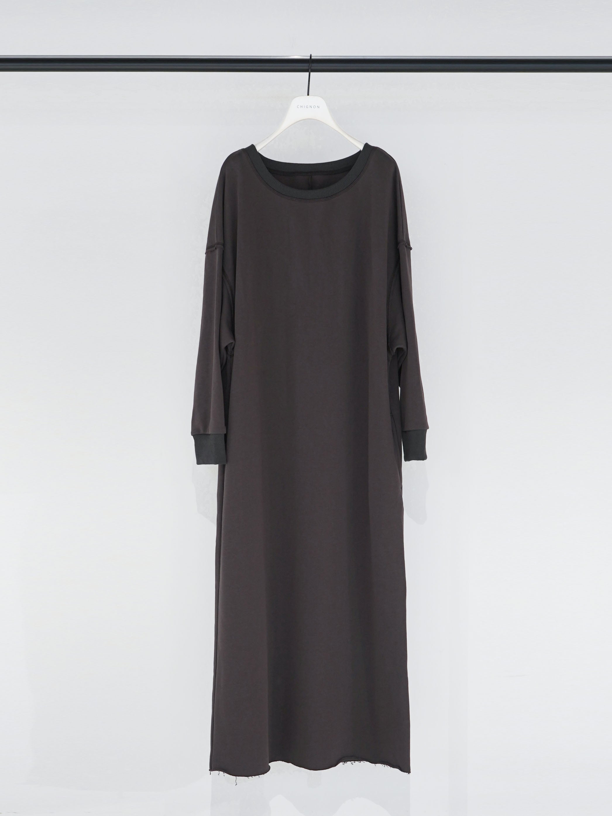 【CHIGNON】ルーズスウェットワンピース/5956-554BZ