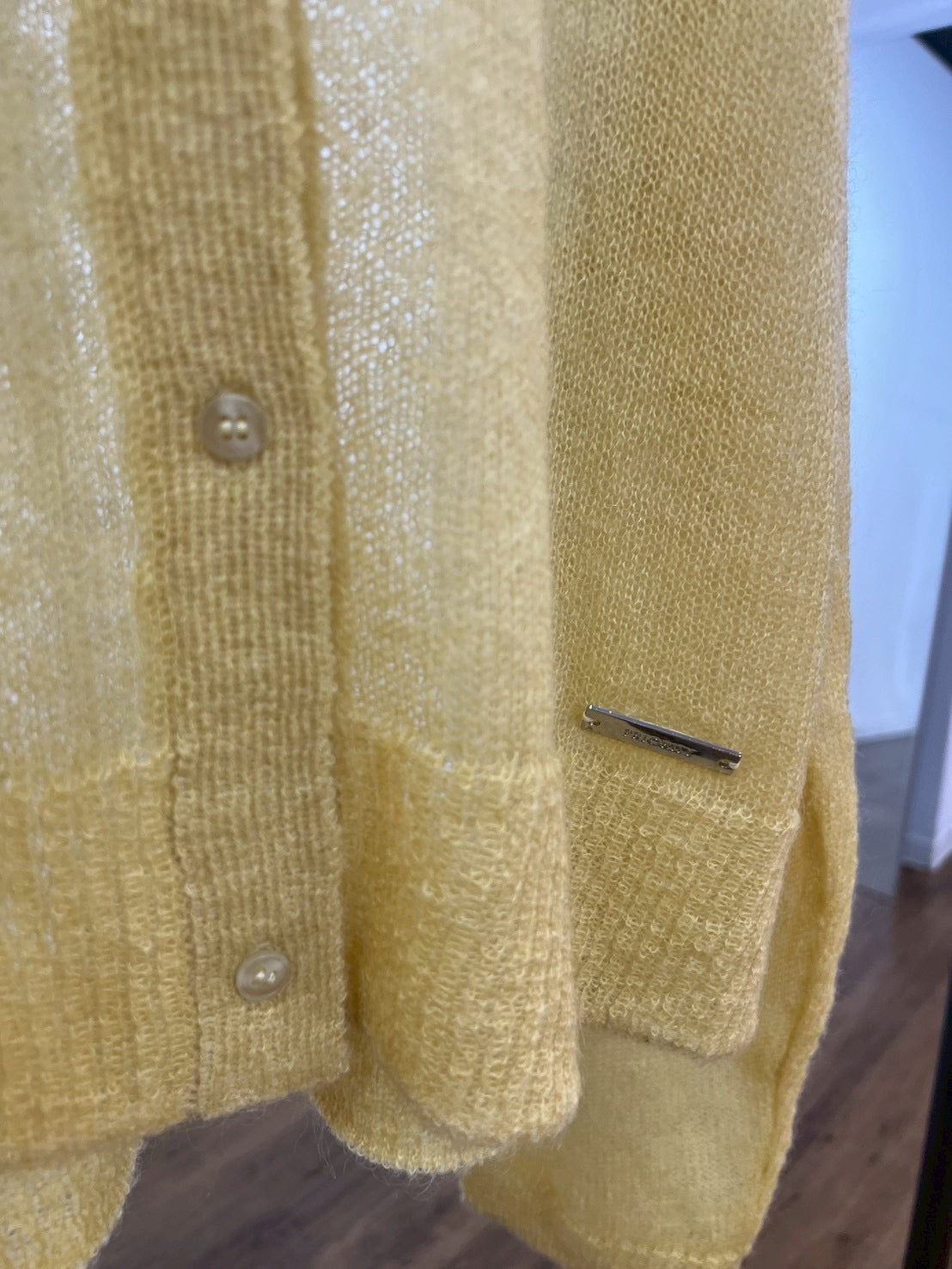 【PRIORITY】キッドモヘア衿付カーディガン/P66116KR