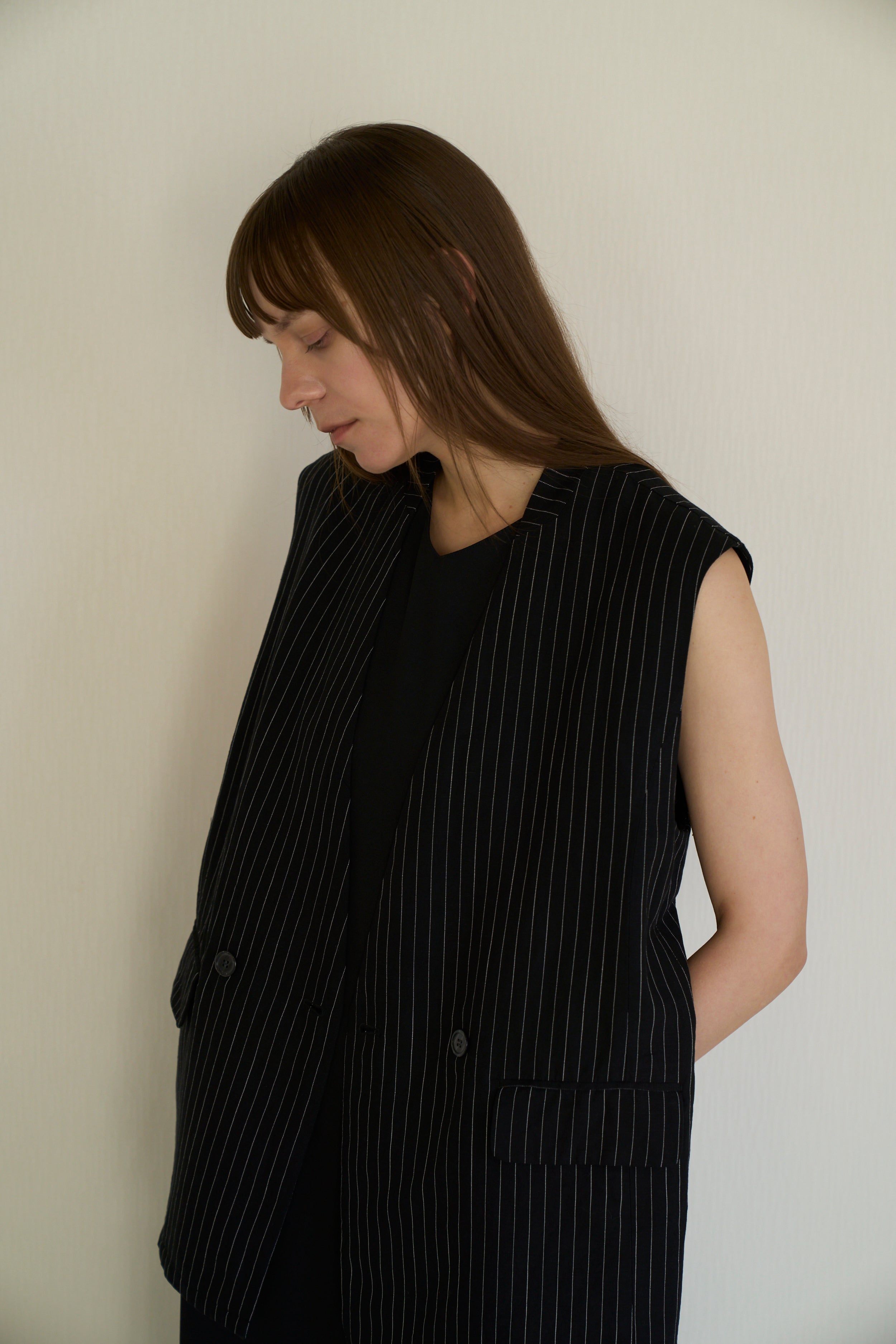 【Ordinary】スリーブレスダブルジャケット/BO26-501J