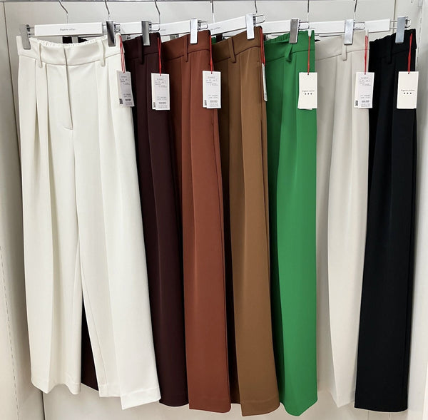 【Dignite Collier】タックワイドパンツ/80256127 80255022