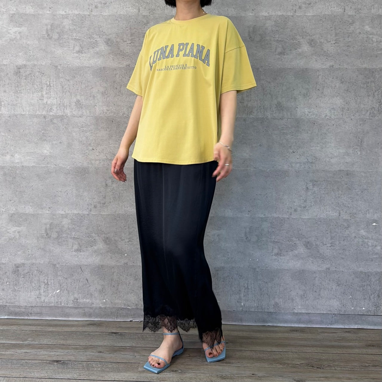 【Anna Kerry】ハーフスリーブロゴTシャツ/85261915