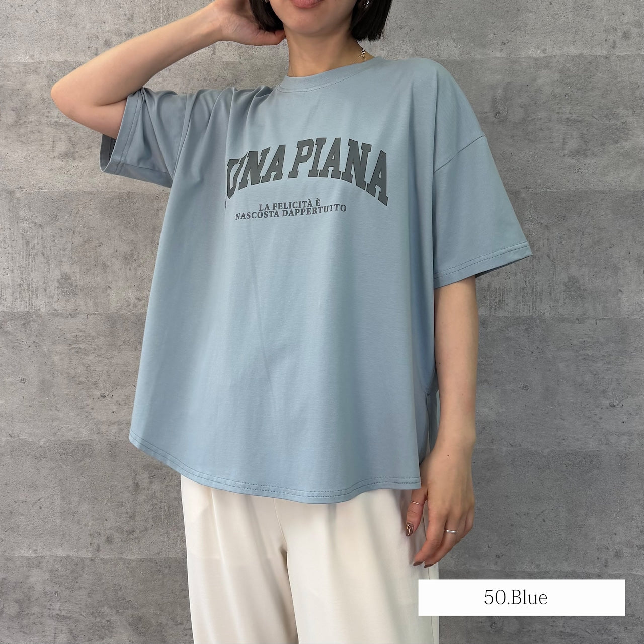 【Anna Kerry】ハーフスリーブロゴTシャツ/85261915
