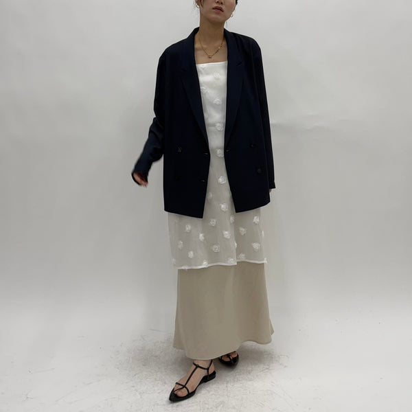 【cafune】ドライタッチシアーテーラードジャケット/25407