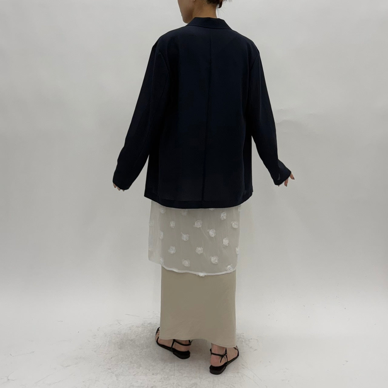 【cafune】ドライタッチシアーテーラードジャケット/25407