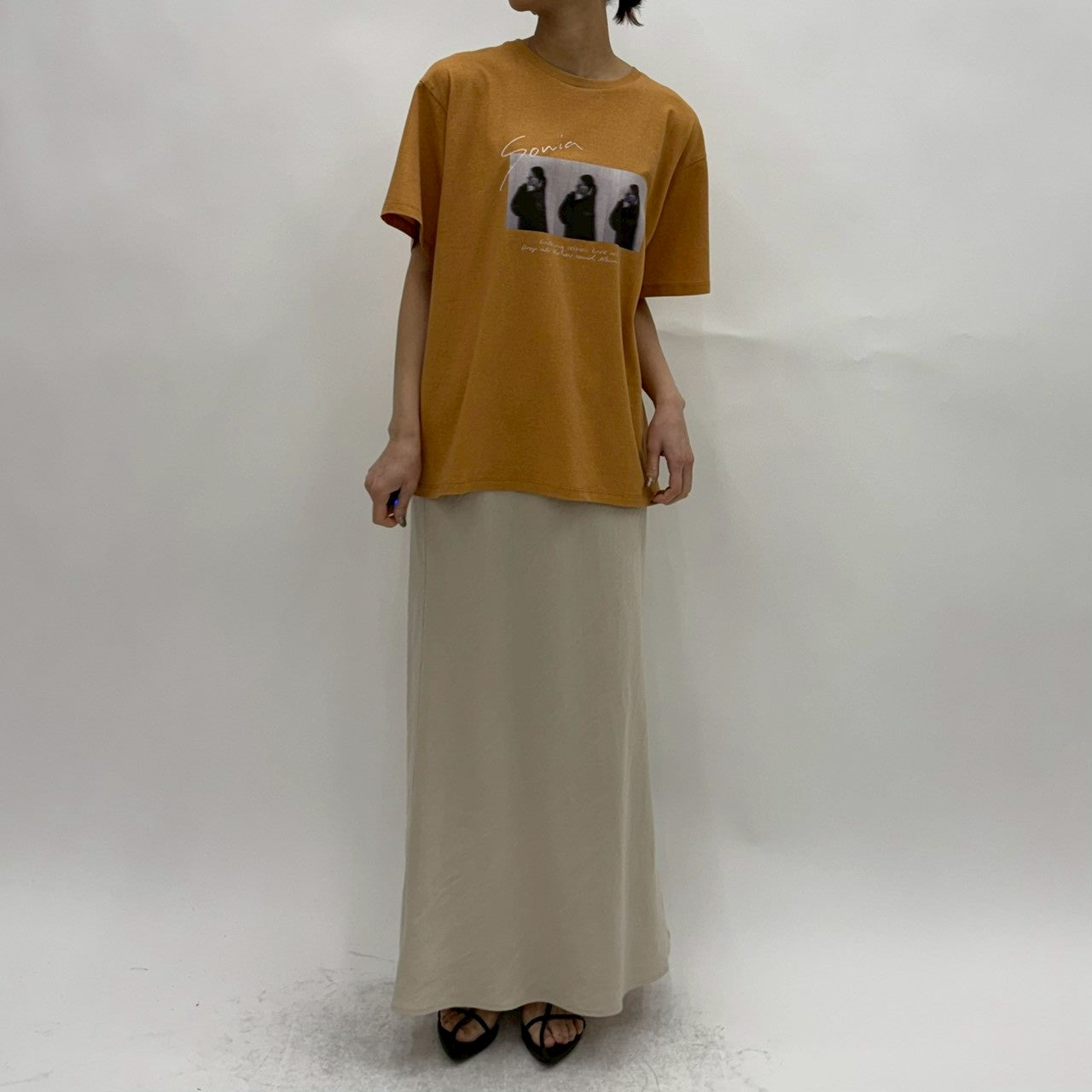 【cafune】ヴィンテージライクフォトT/25943