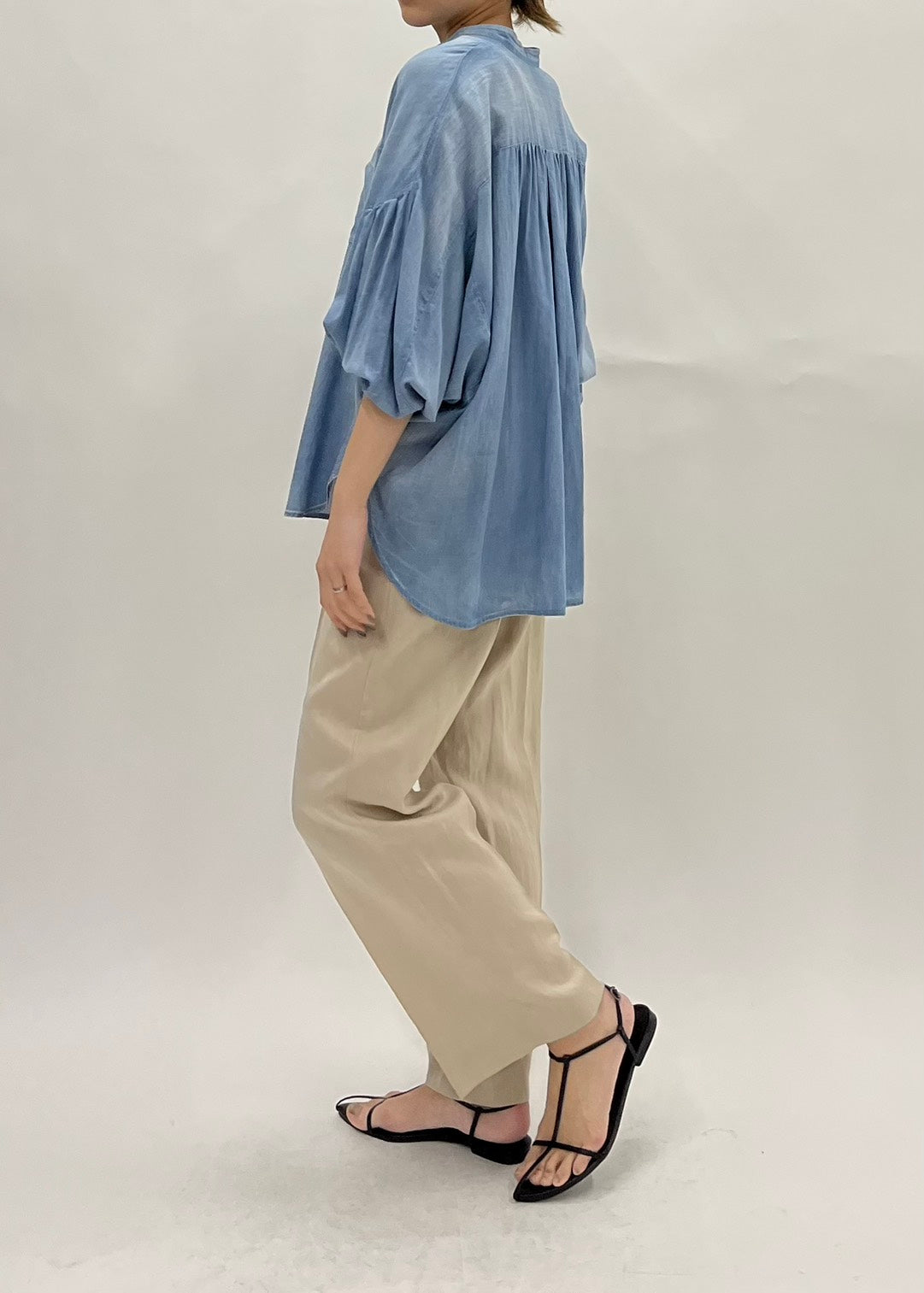 【PASSIONE】シアーデニムシャツ/26913