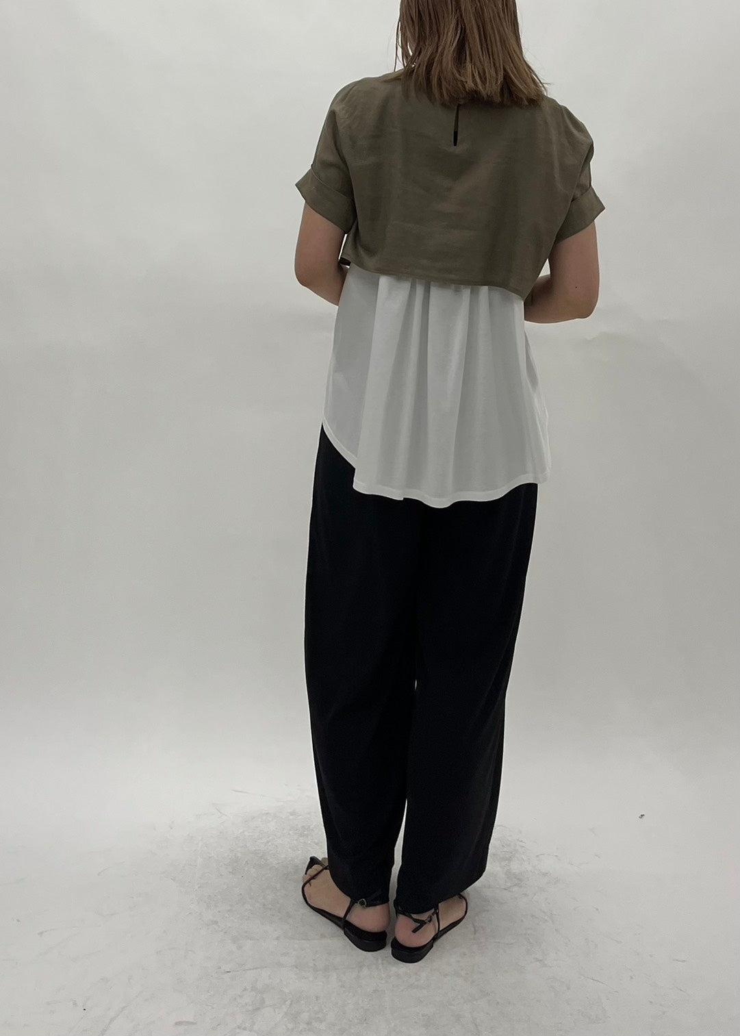 【PASSIONE】麻レーヨンレイヤード風プルオーバー/26927