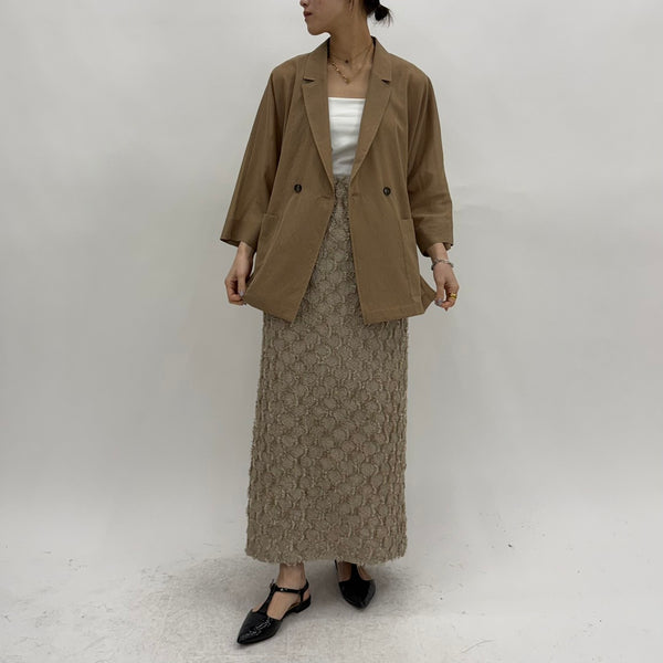 【cafune】ドルマンスリーブシアージャケット/35417