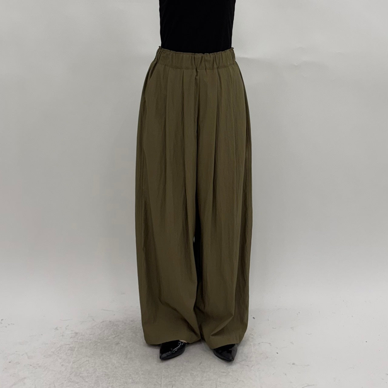 【cafune】コットンナイロンワイドイージーパンツ/35605