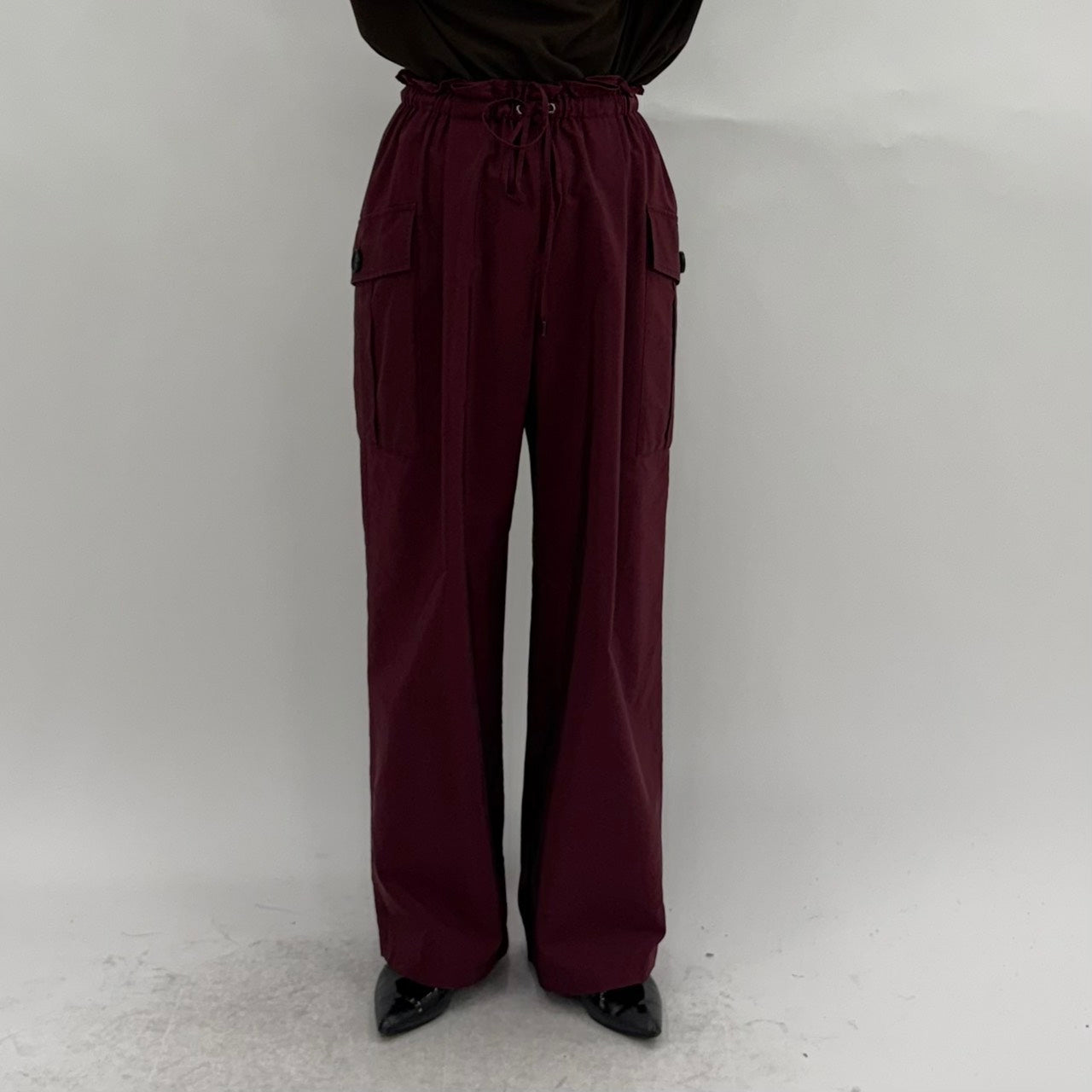 【cafune】コットンキュプラカーゴイージ－パンツ/35608