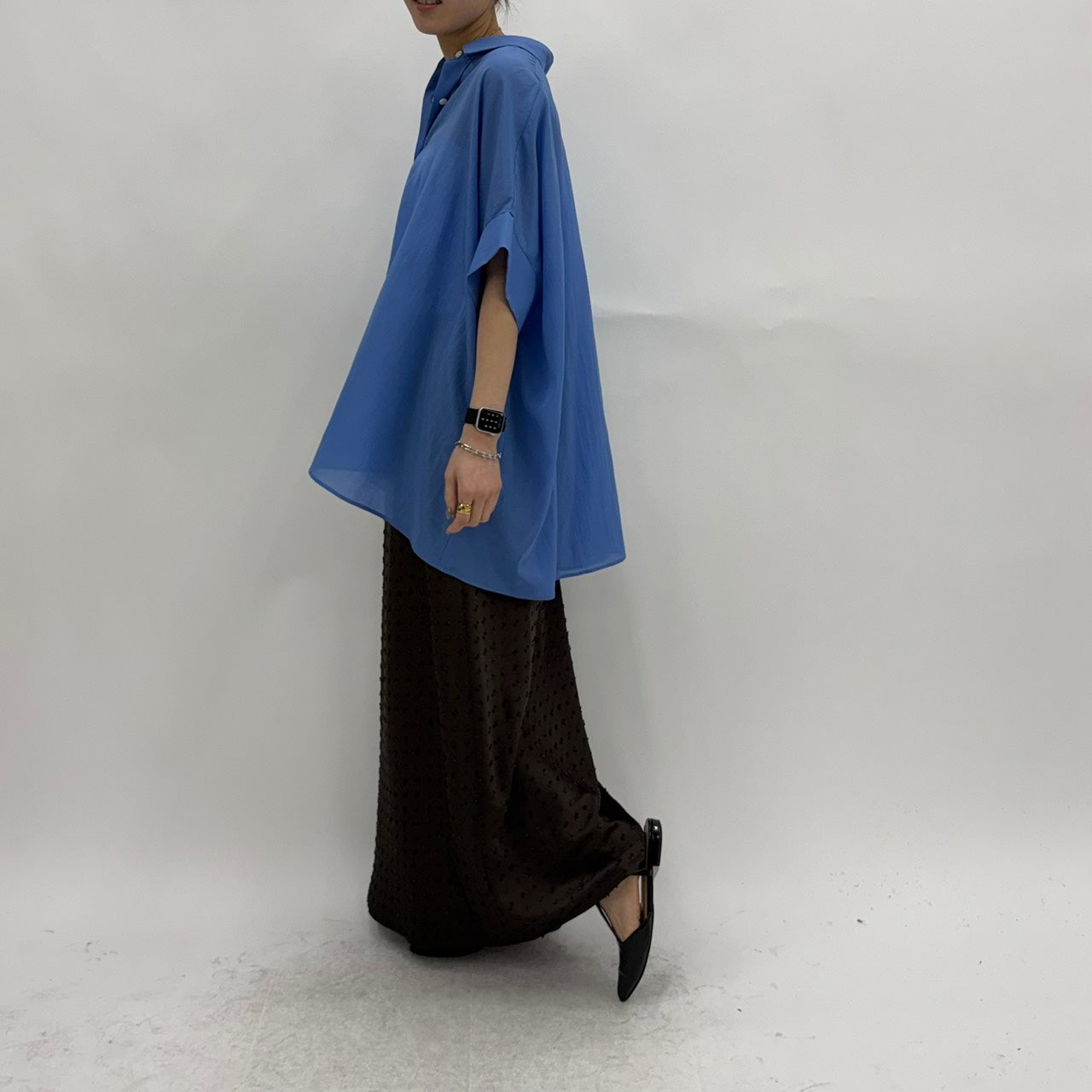 【cafune】エアリーローンドルマンシャツ/35901