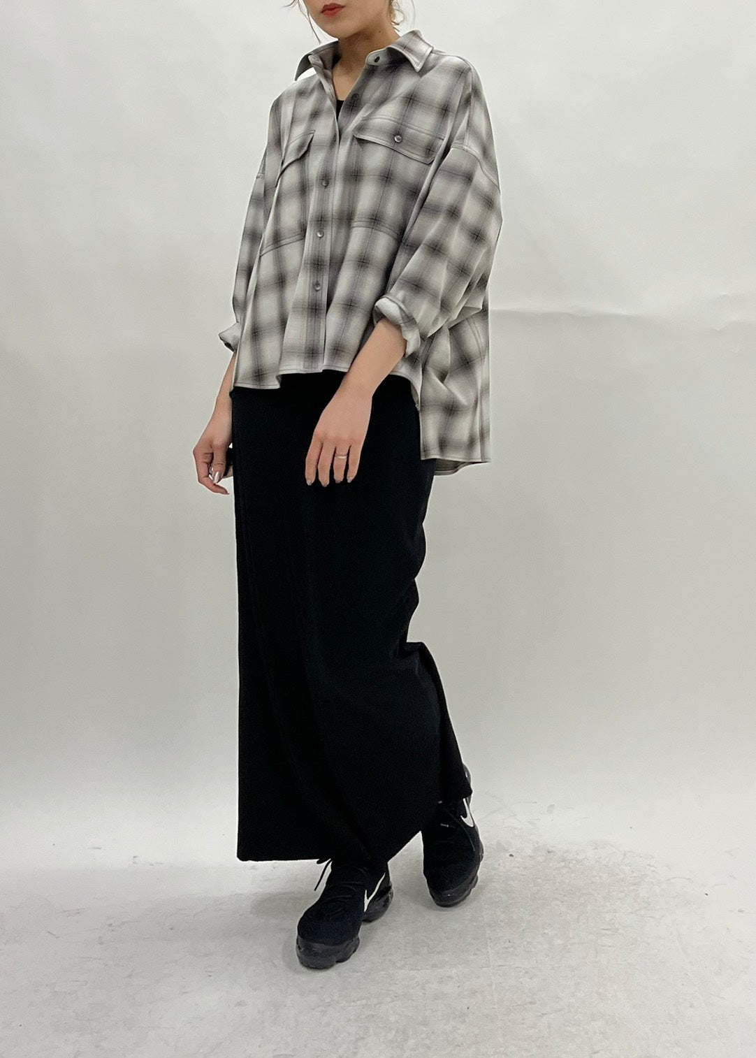 【PASSIONE】チェックオーバーシャツ/36931