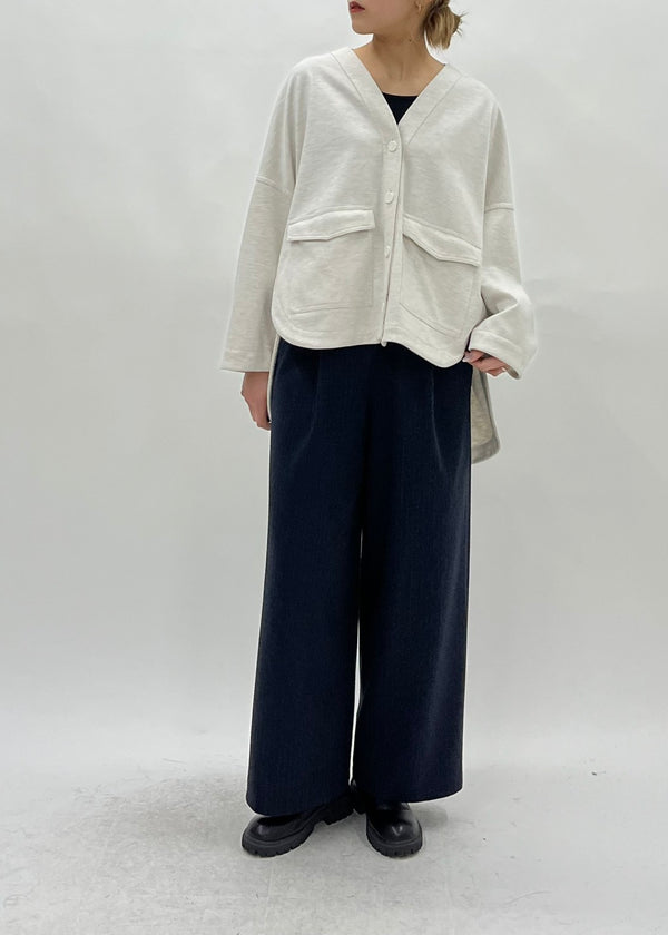 【PASSIONE】WOOLLET WARM-THERMO Vネックジャケット/36951