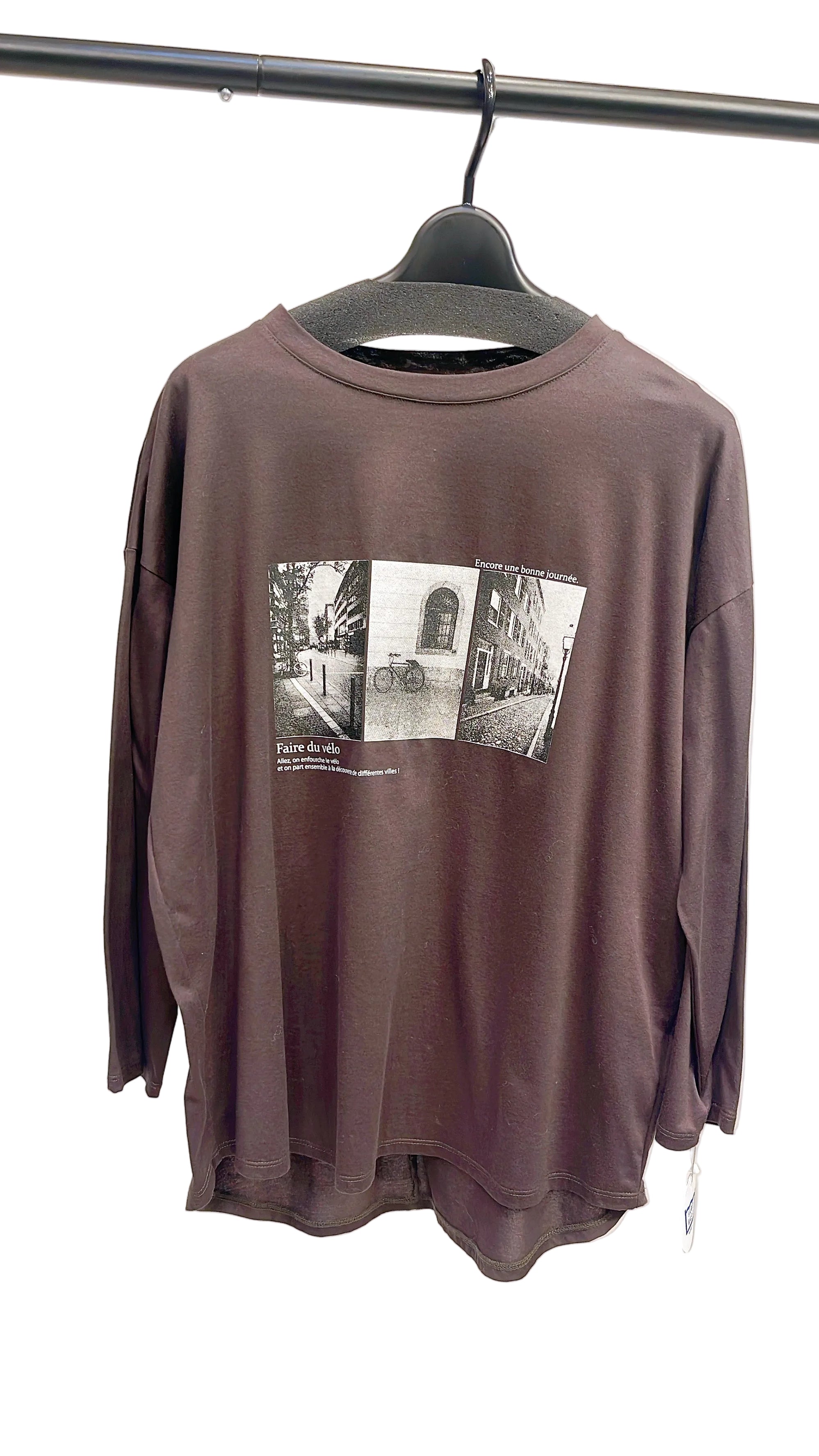 【C'EST MOI】プリントプルオーバー(7分袖)/20254621