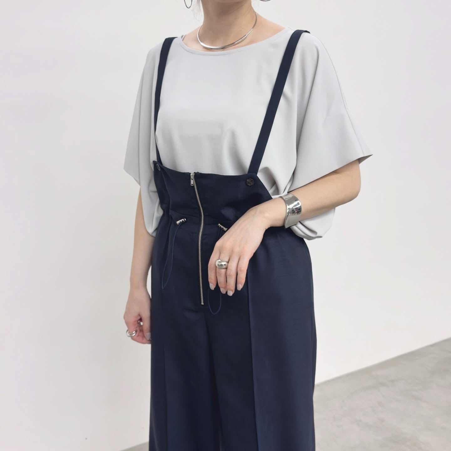 【NUS】ズル美ジョーゼットドロストデザイントップス/650-35507