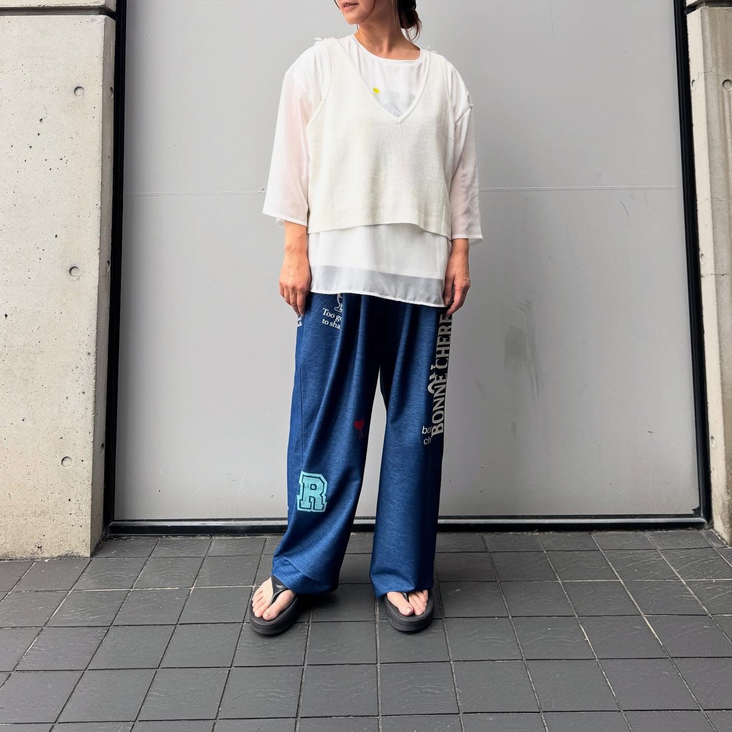 【QTUME】チュチュフリンジ2wayニットコンビベスト/612-25704