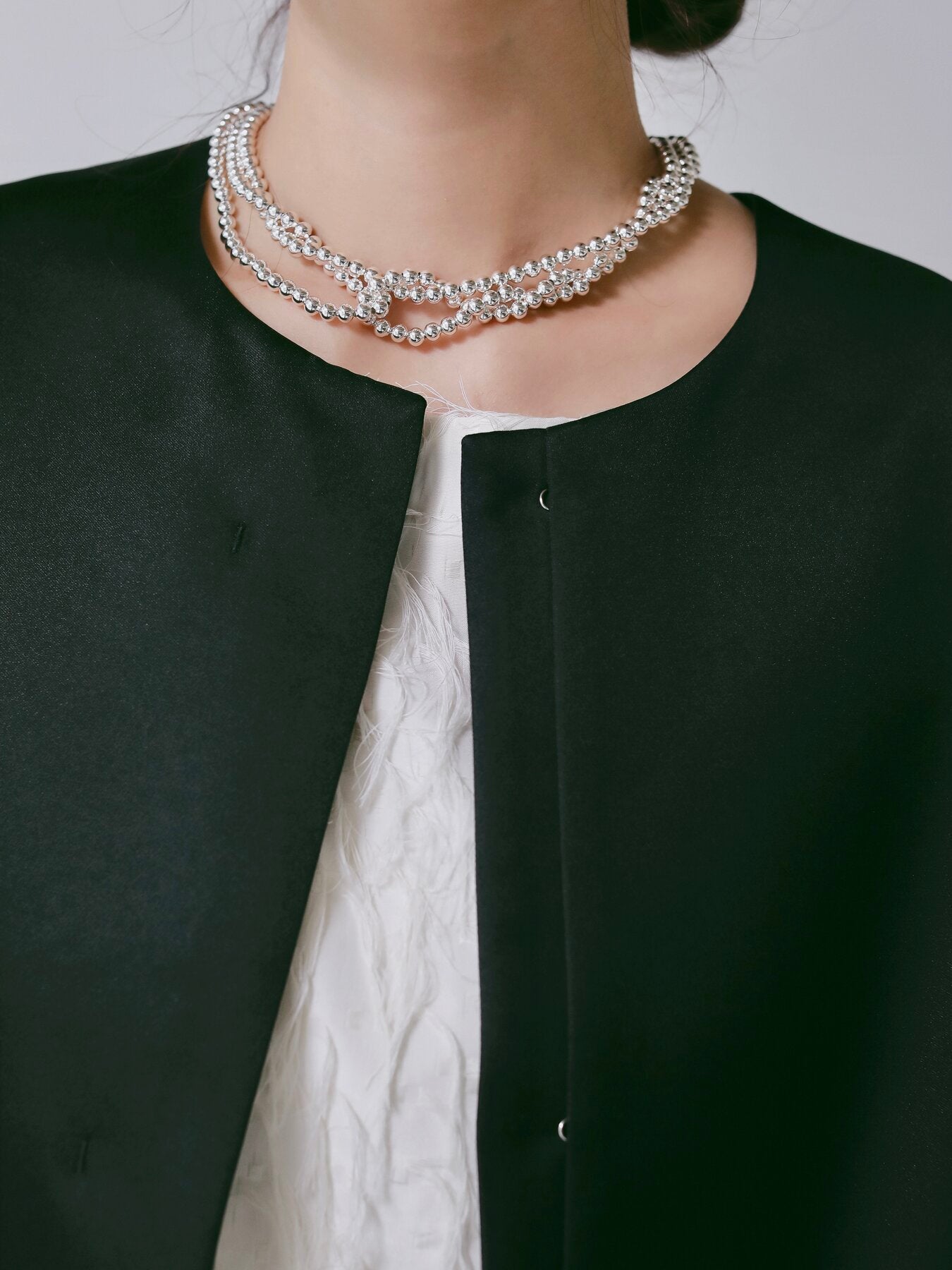 【CHIGNON】フォルムスリーブノーカラーコート/7266-636MK