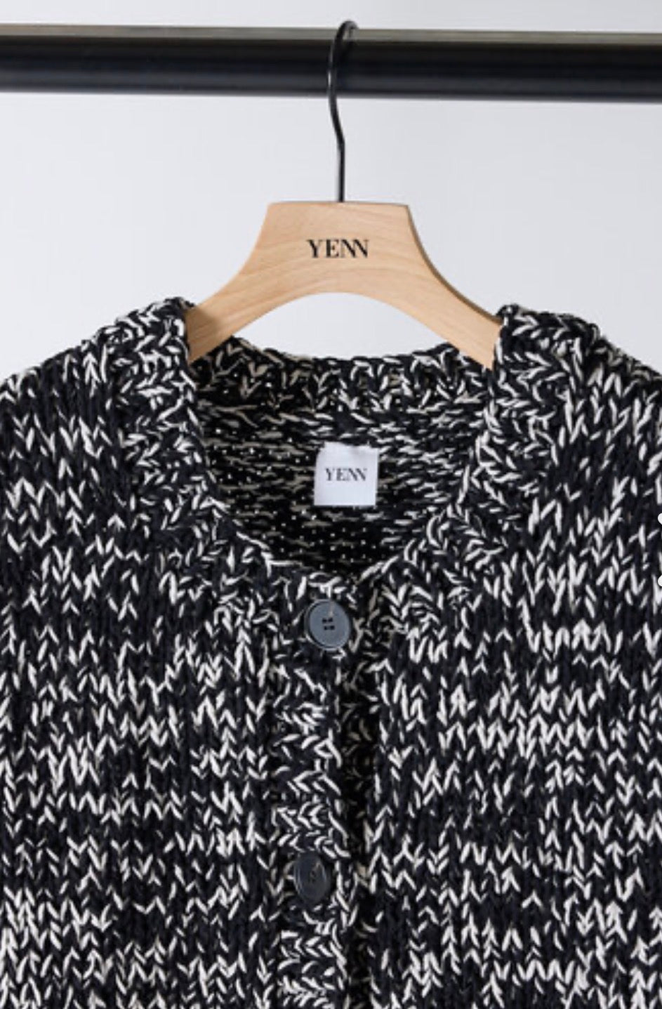 【再入荷予約】【YENN】ミックスハンドニットベスト/Y254-91117-3