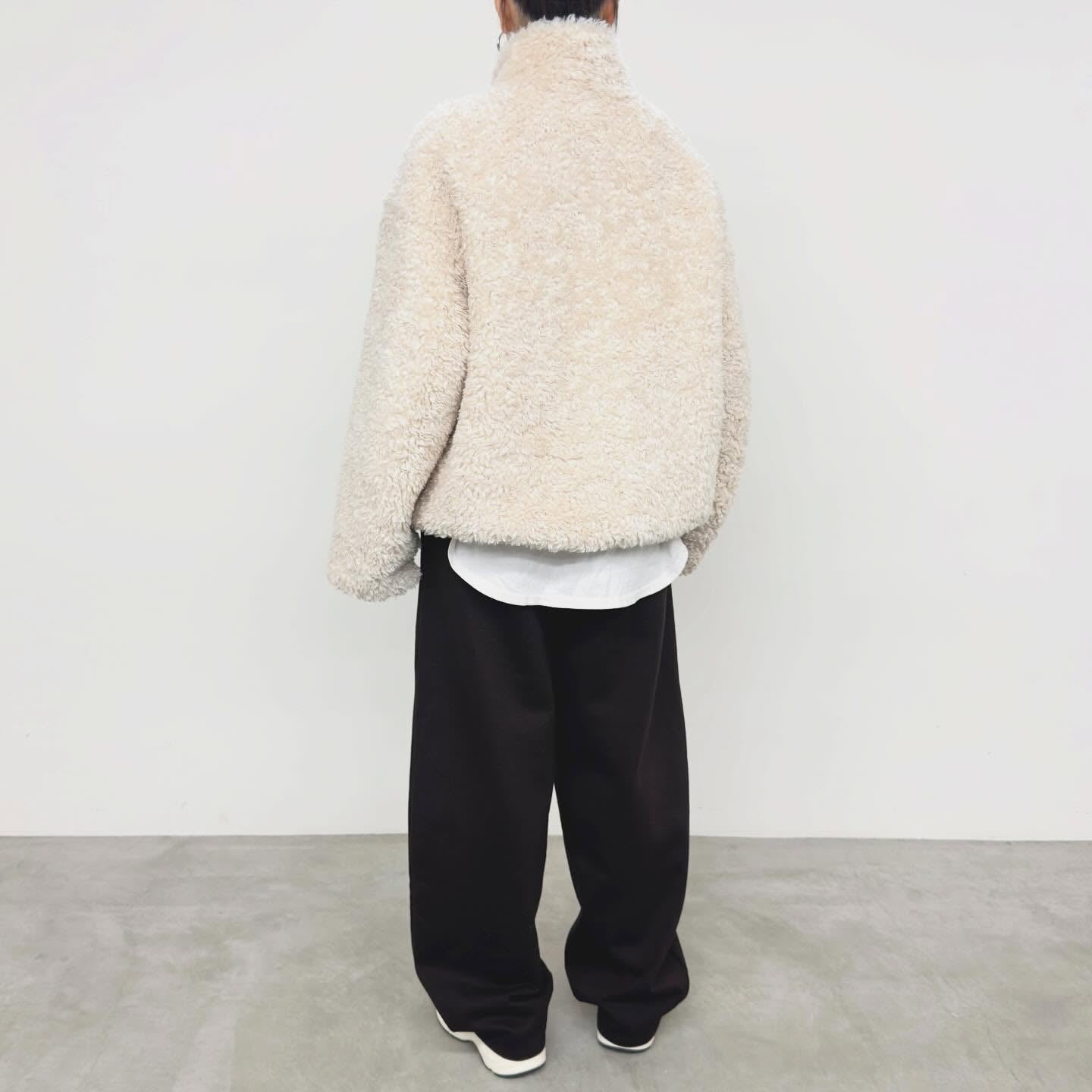 【NUS】ファインカールボアスタンドカラーブルゾン/662-34506