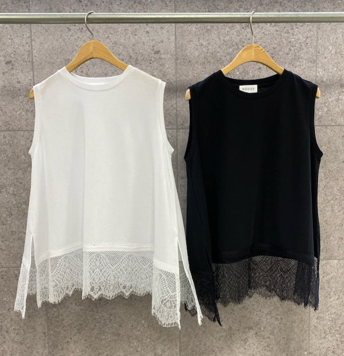 【ROSIEE】裾レーストップス/R810314