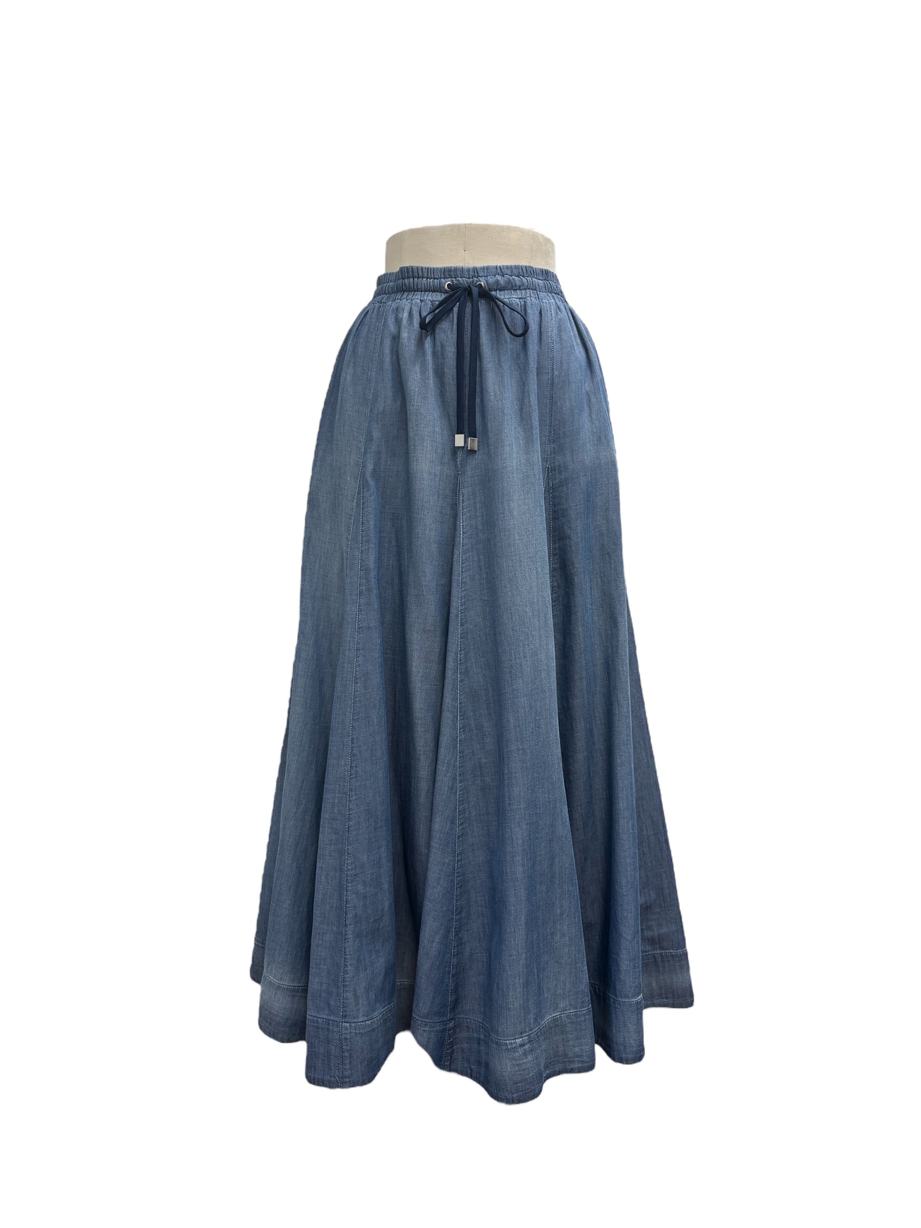 【ayane】16枚ハギシアーデニムフレアスカート/816303