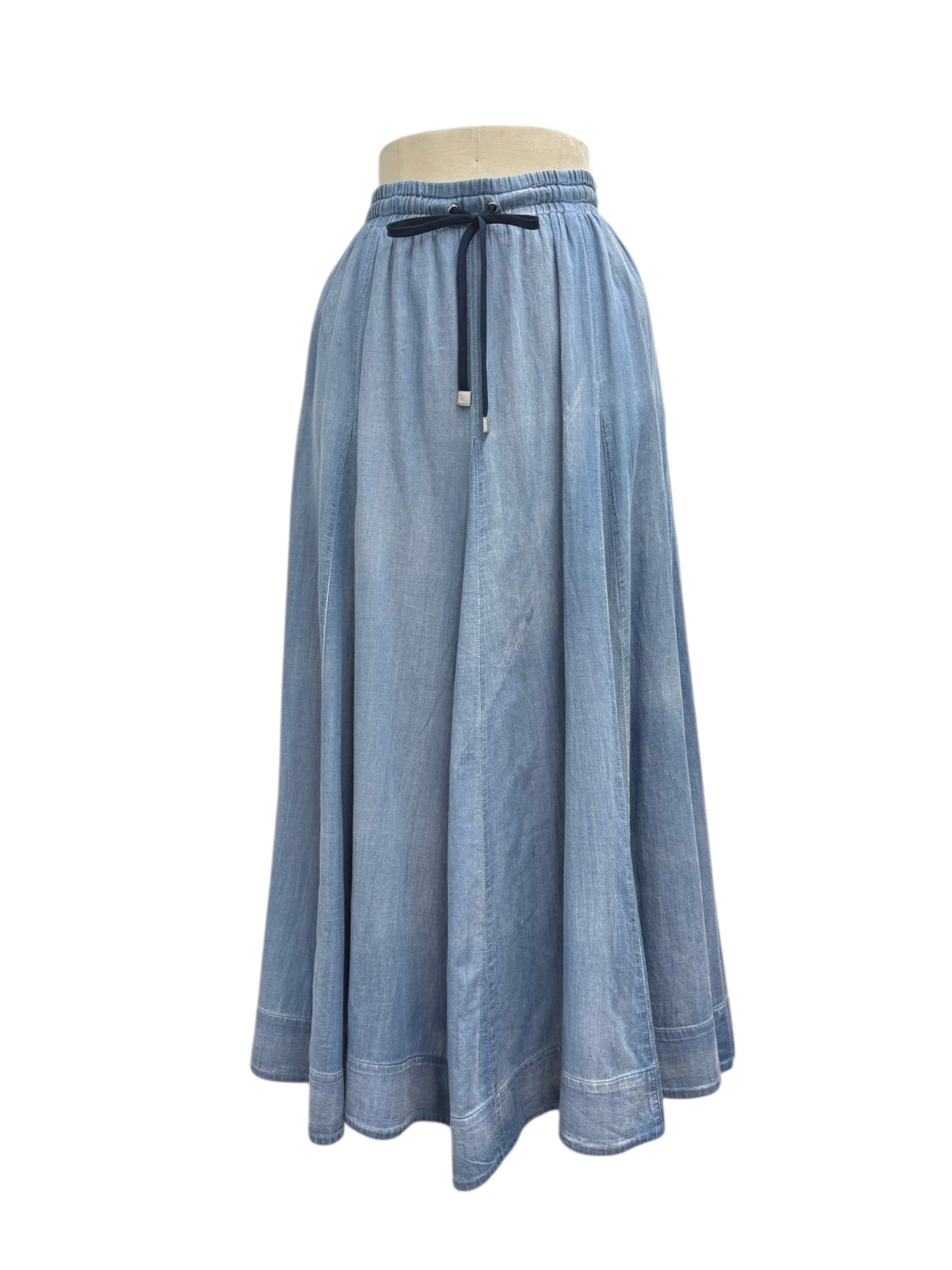 【ayane】16枚ハギシアーデニムフレアスカート/816303