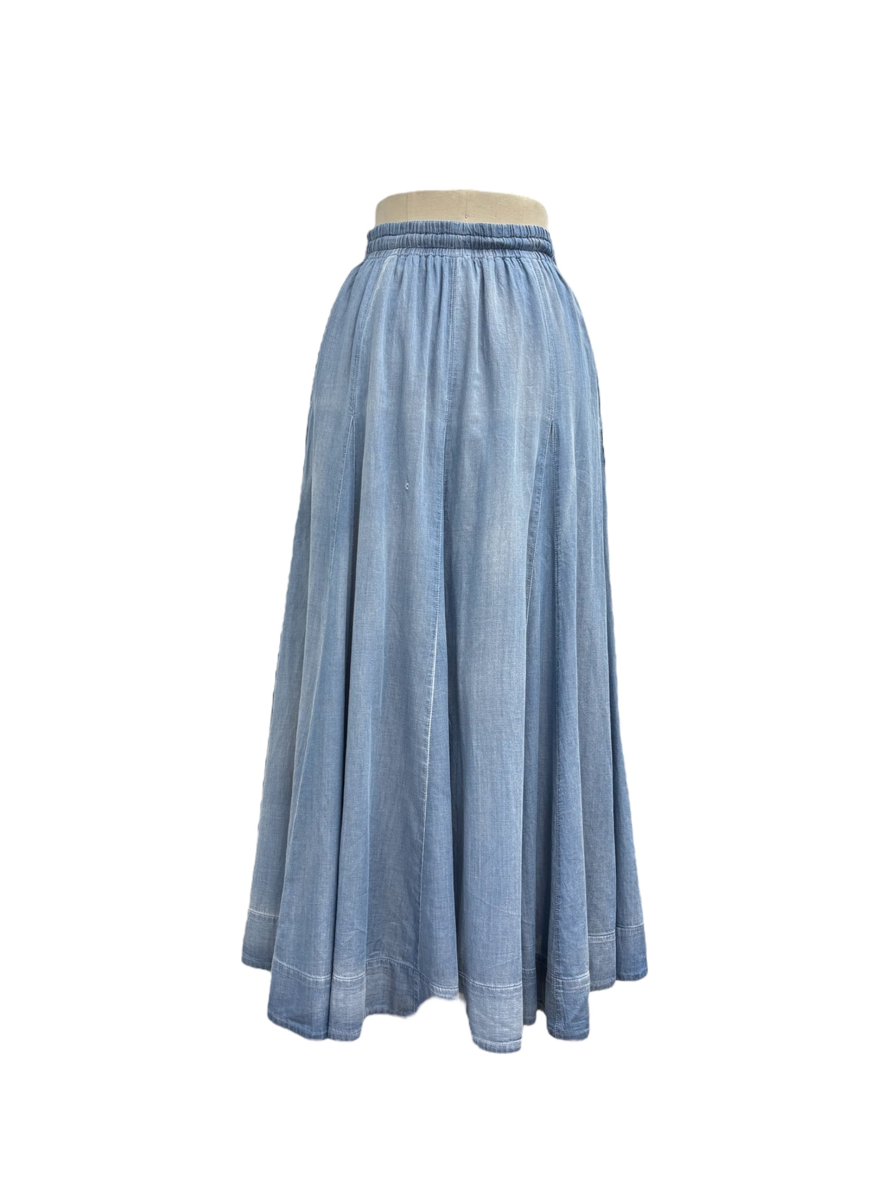 【ayane】16枚ハギシアーデニムフレアスカート/816303