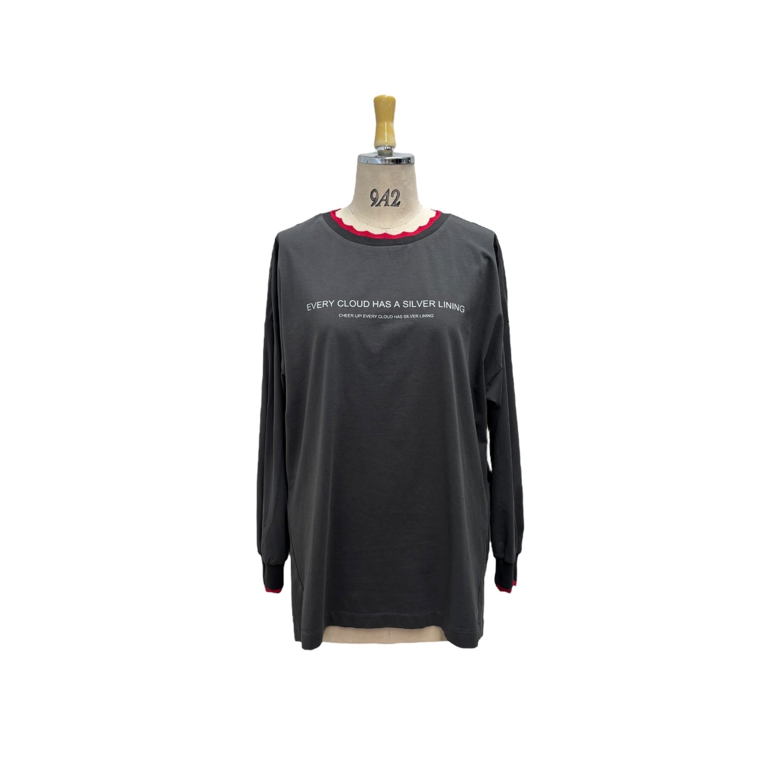 【ayane】襟ぐりニットロゴロンT/816308