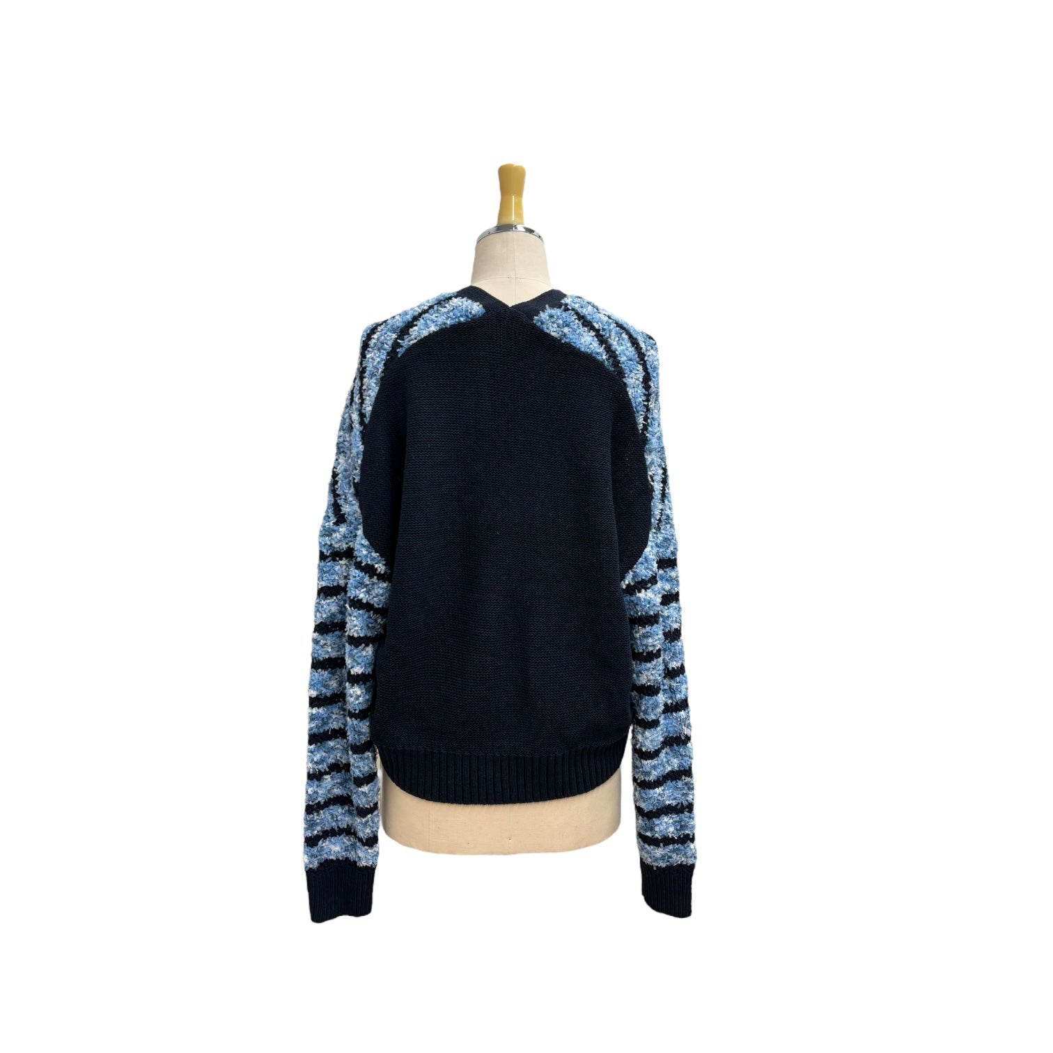 【ayane】リボンヤーンボーダーニットカーディガン②/816310