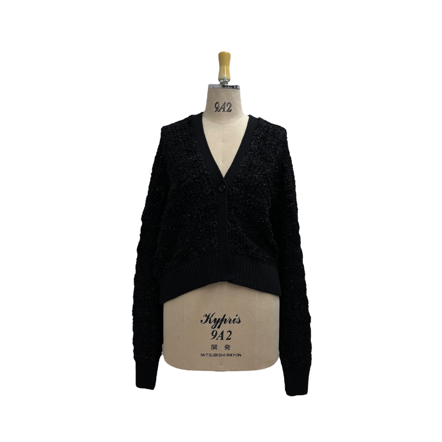 【ayane】リボンヤーンボーダーニットカーディガン②/816310