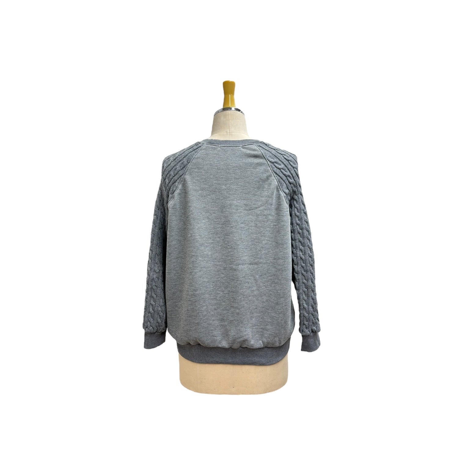 【ayane】ニットスリーブ裏毛プルオーバー/816349