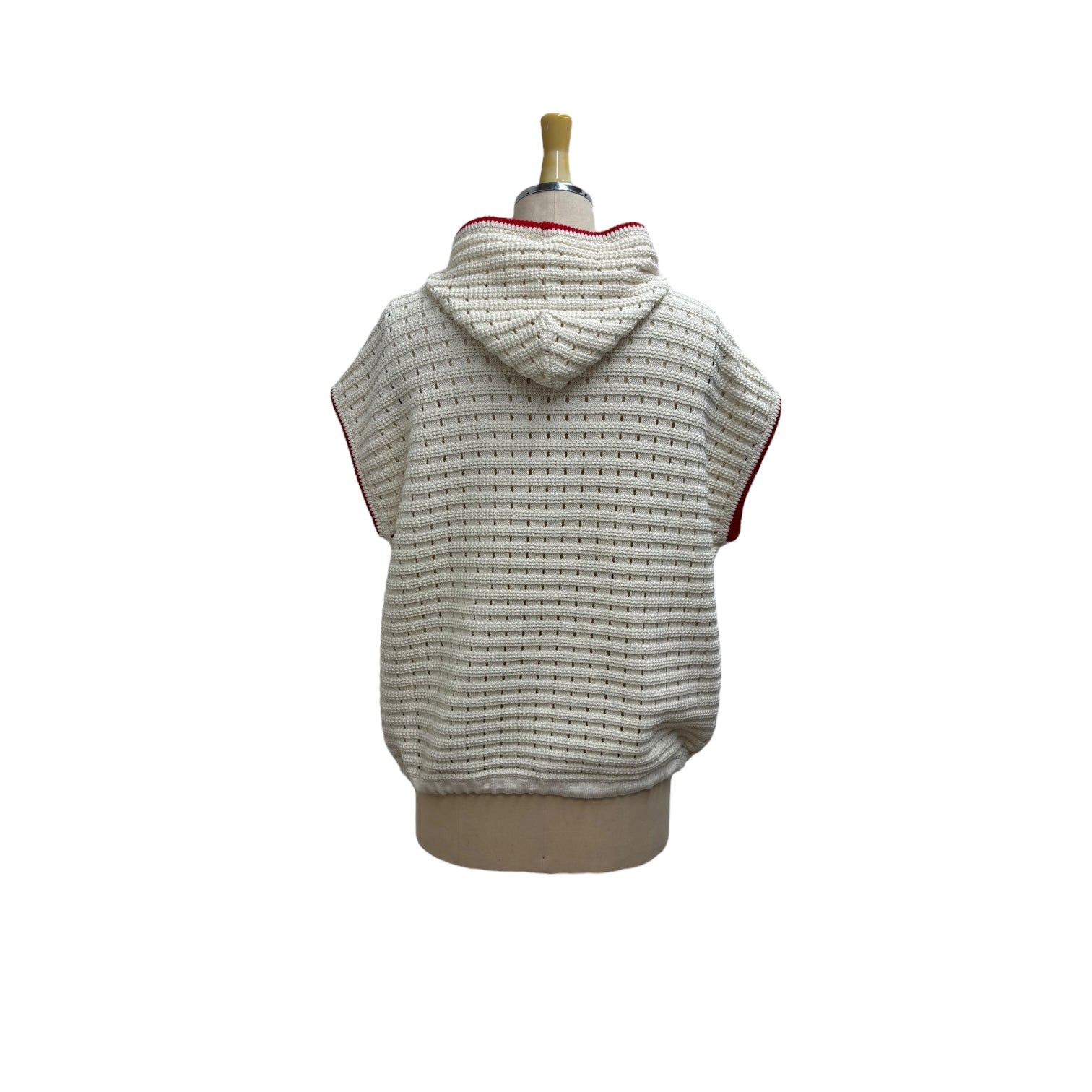 【ayane】柄あみフーディベスト/816353