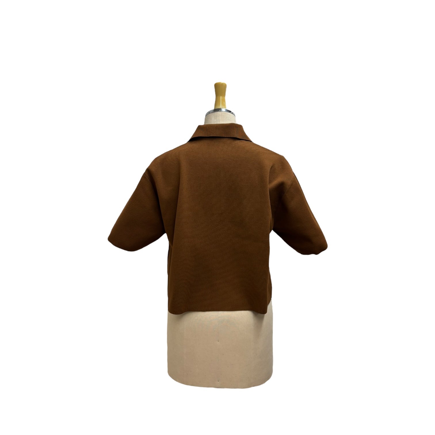 【ayane】スキッパー半袖ニット/816354