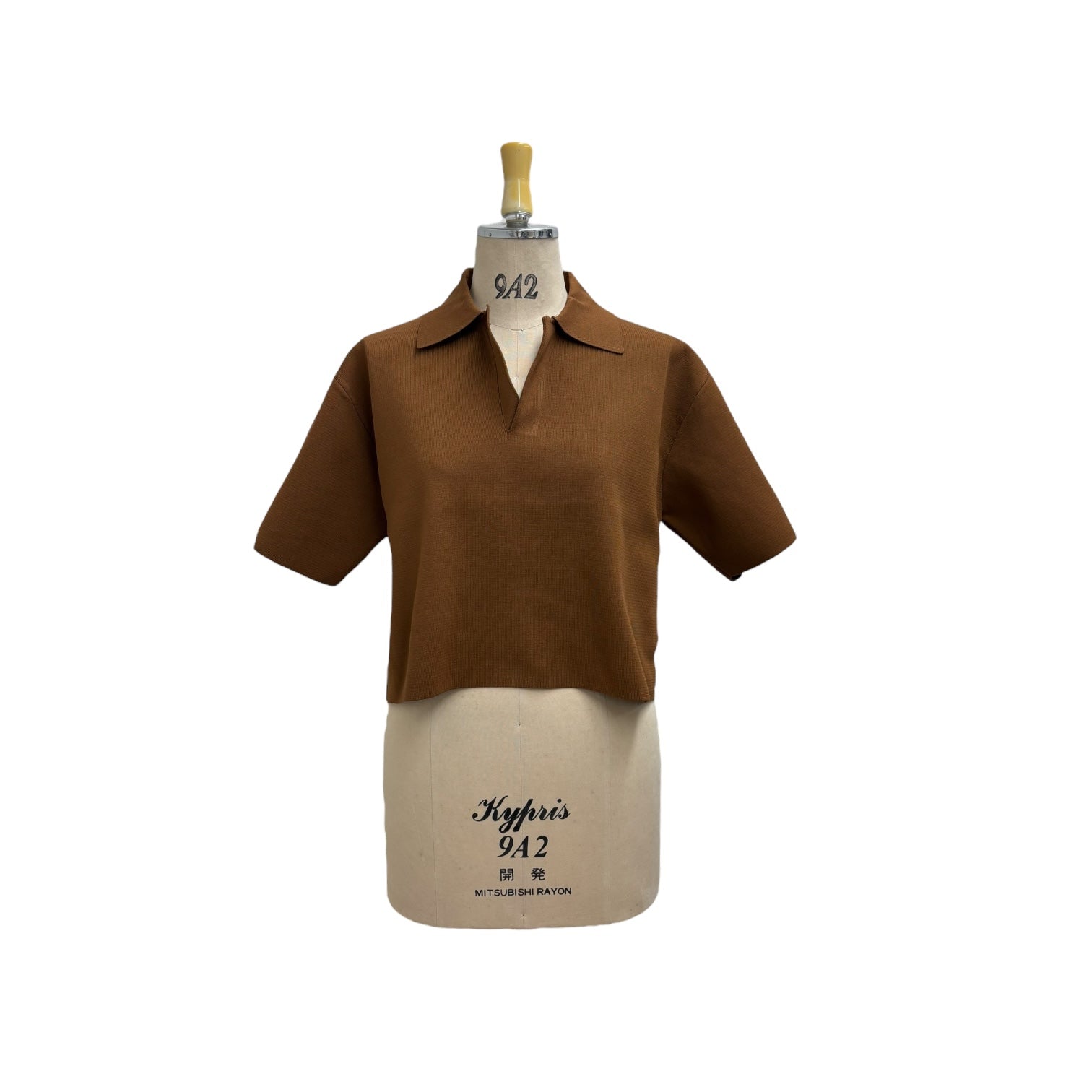 【ayane】スキッパー半袖ニット/816354