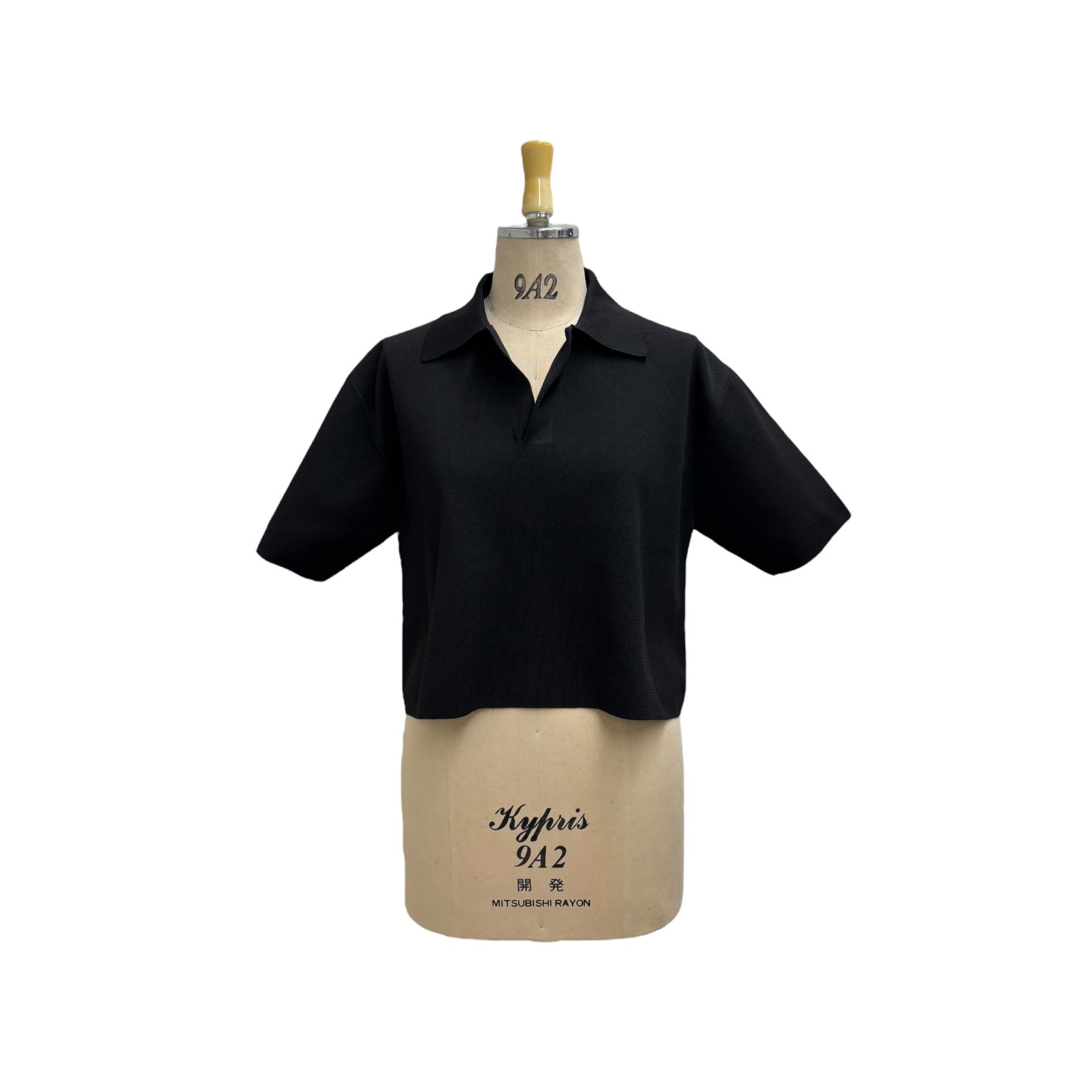 【ayane】スキッパー半袖ニット/816354