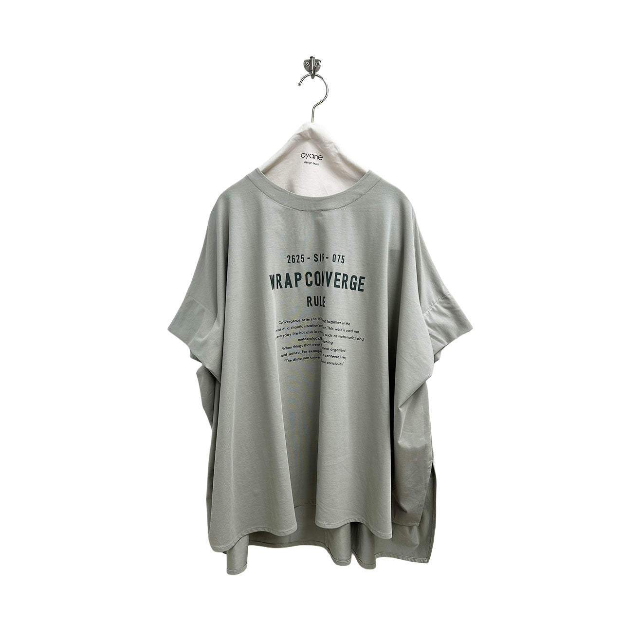 【ayane】ポンチョ型ロゴTシャツ/826519