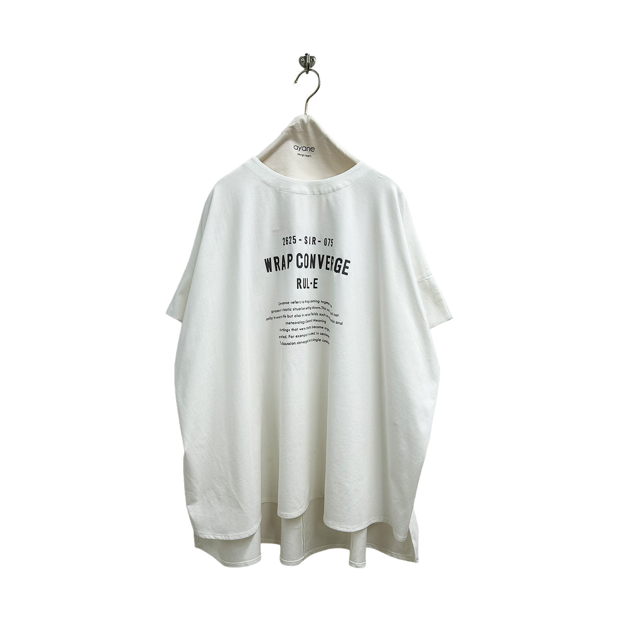 ayane】ポンチョ型ロゴTシャツ/826519