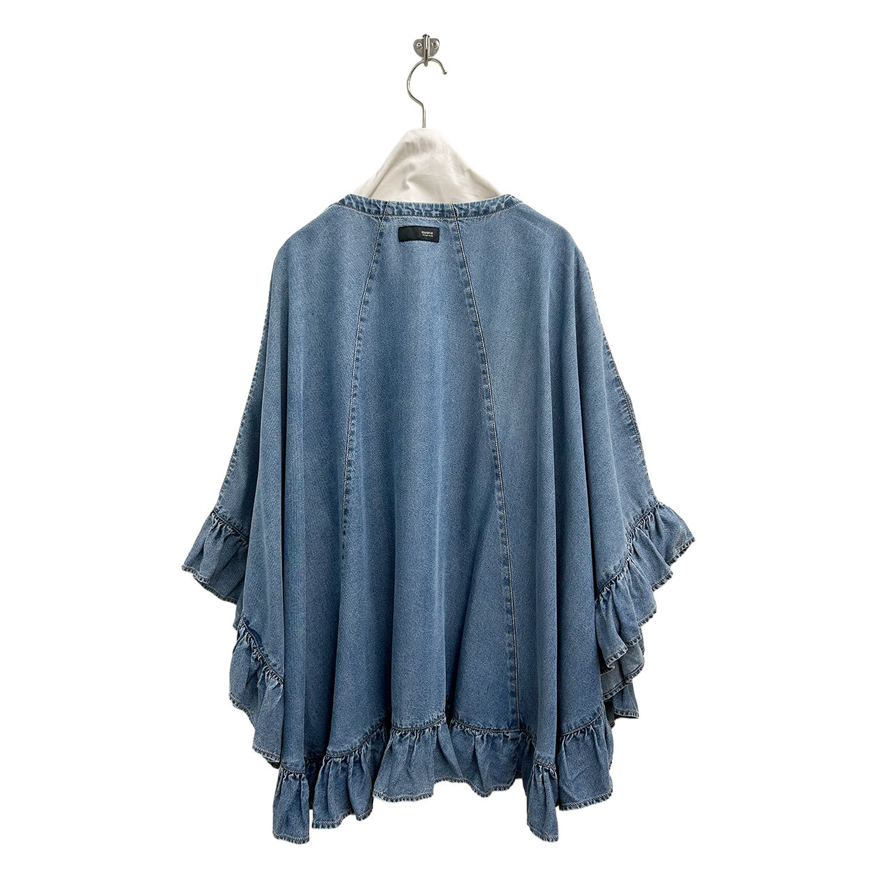 【ayane】テンセルデニムフリルポンチョ/826526